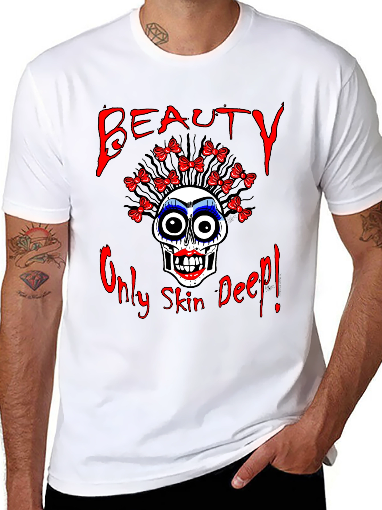 Beauty Only Skin Deep Graphic T-Shirt