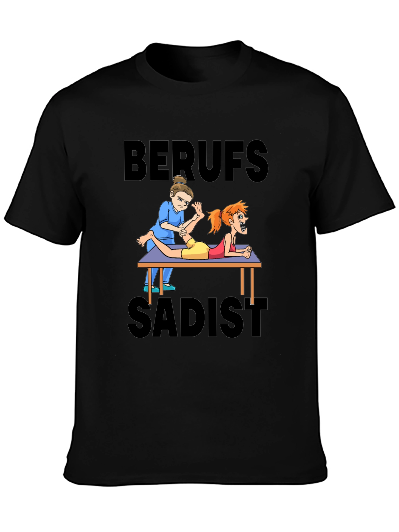 Funny Cartoon Physiotherapist T-Shirt