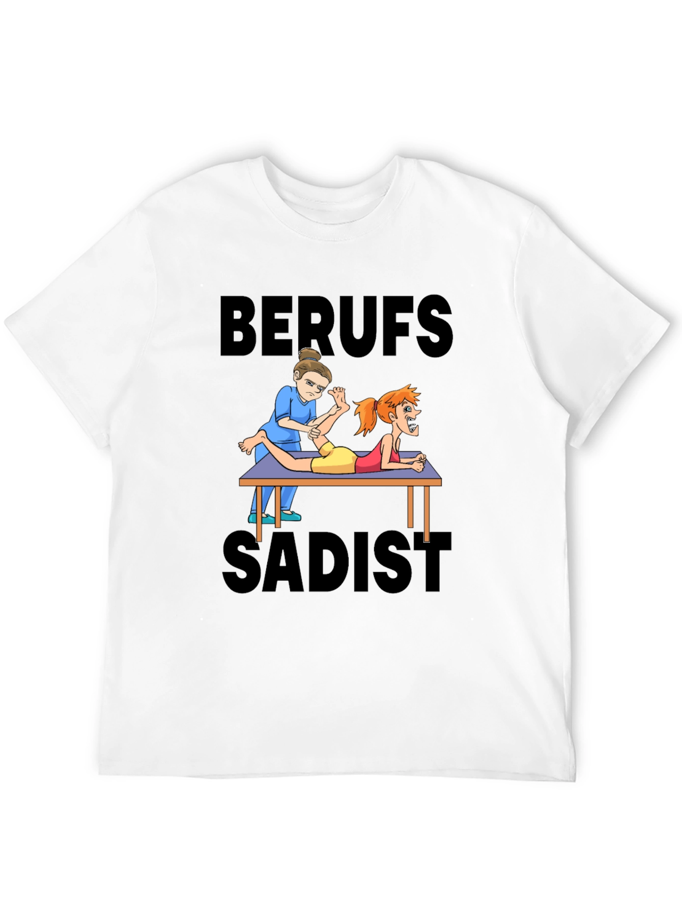 Funny Cartoon Physiotherapist T-Shirt