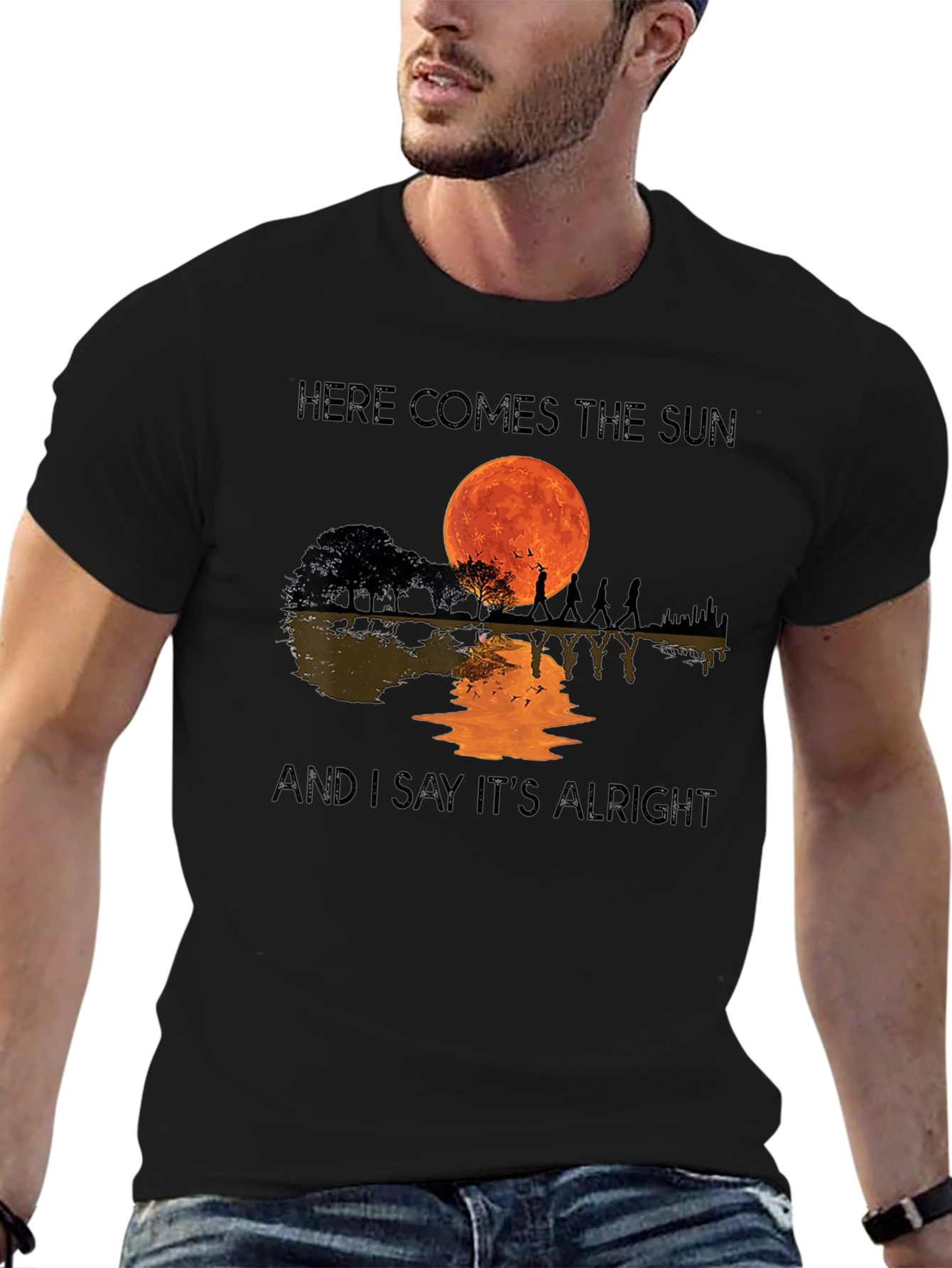 Here Comes The Sun Guitar T-Shirt