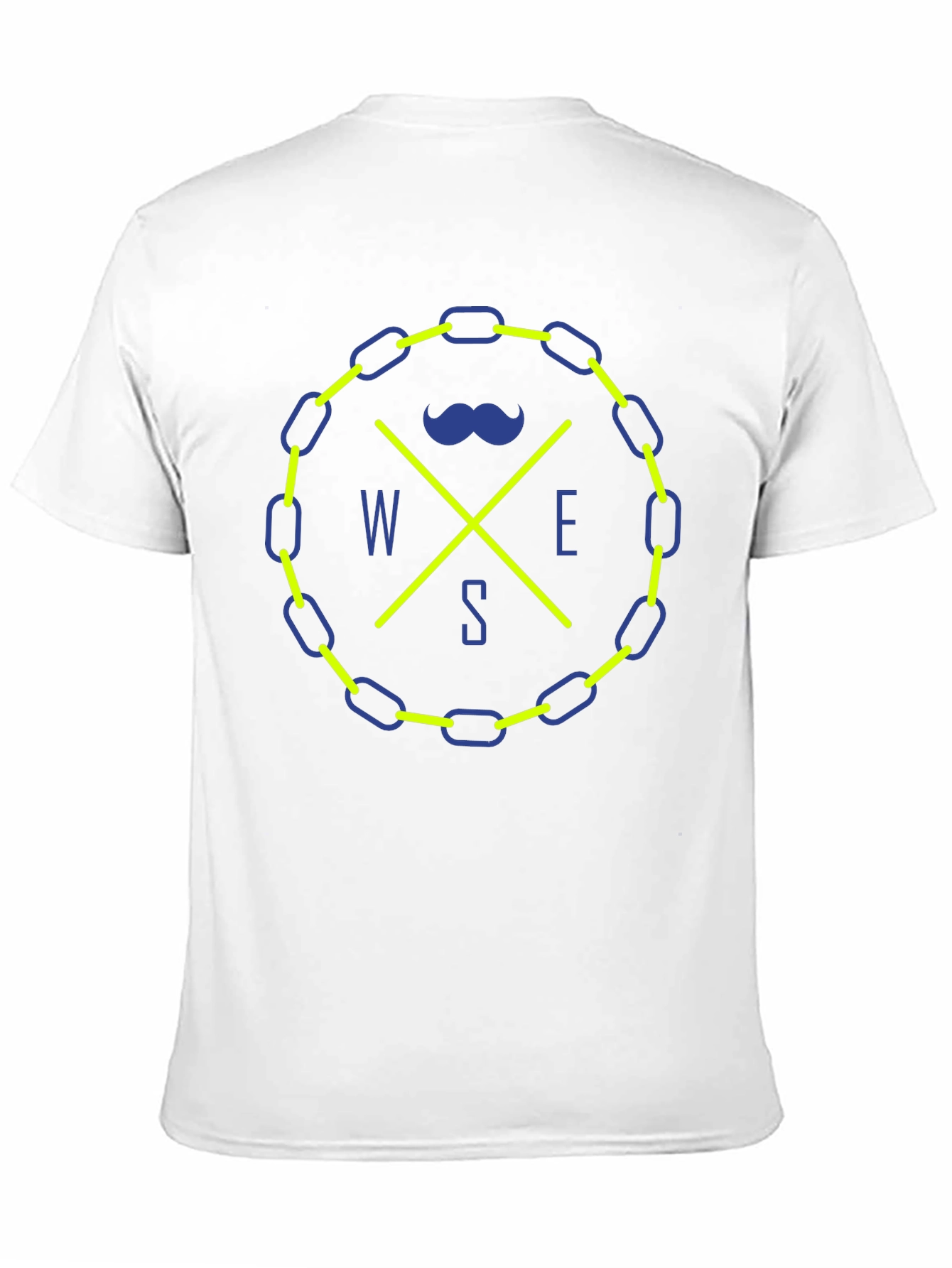 Novelty Compass Rose Graphic Tee - Black