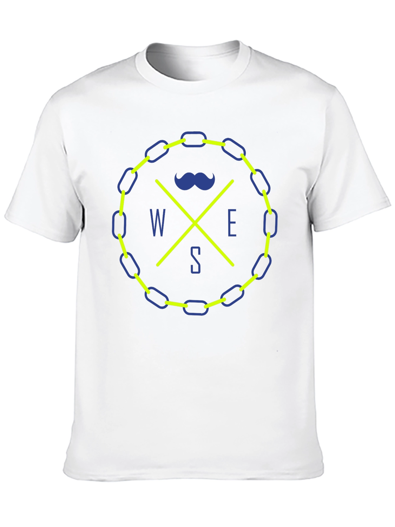 Novelty Compass Rose Graphic Tee - Black