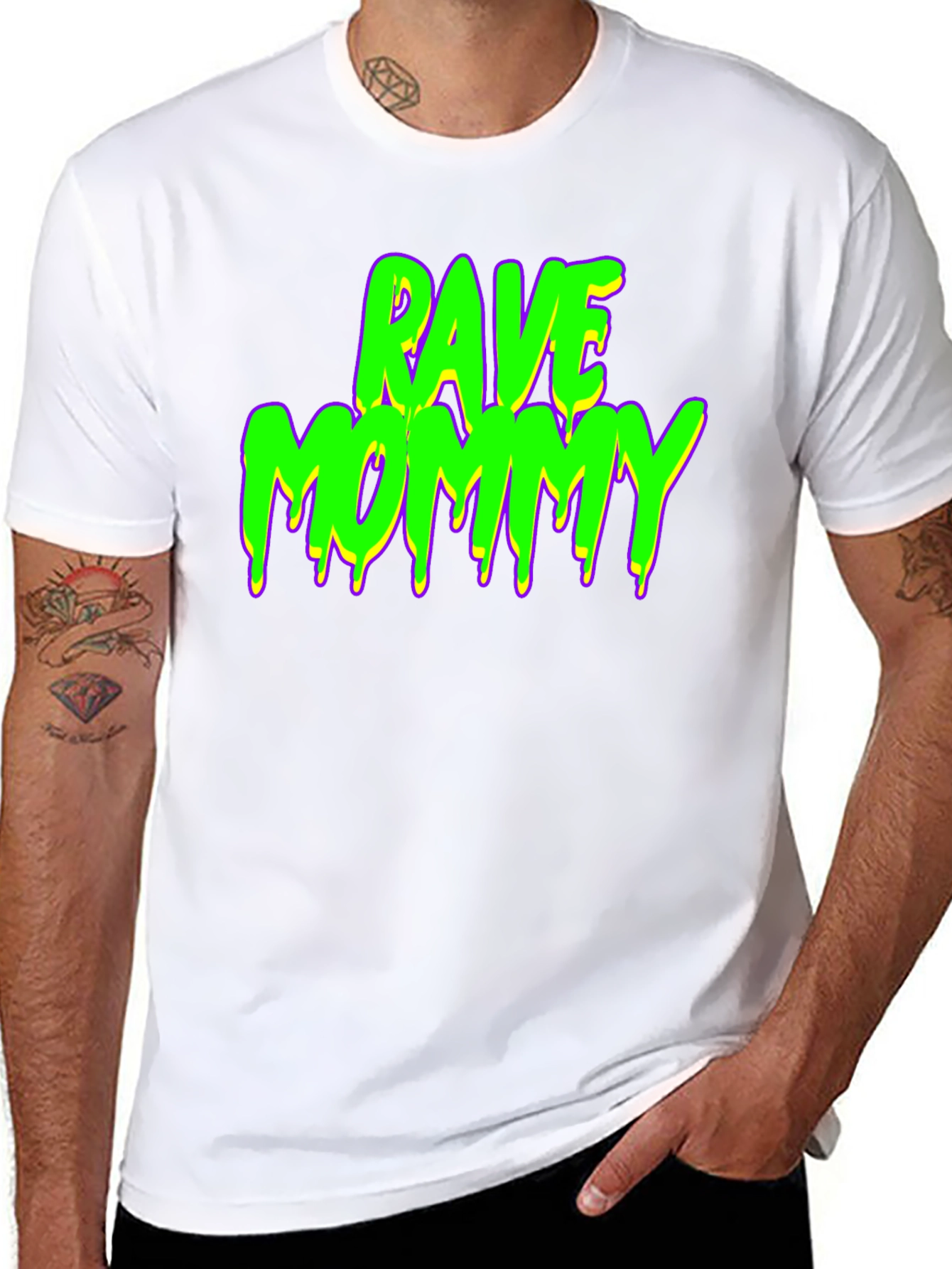 Rave Mommy Graphic Tee - Party Vibes!