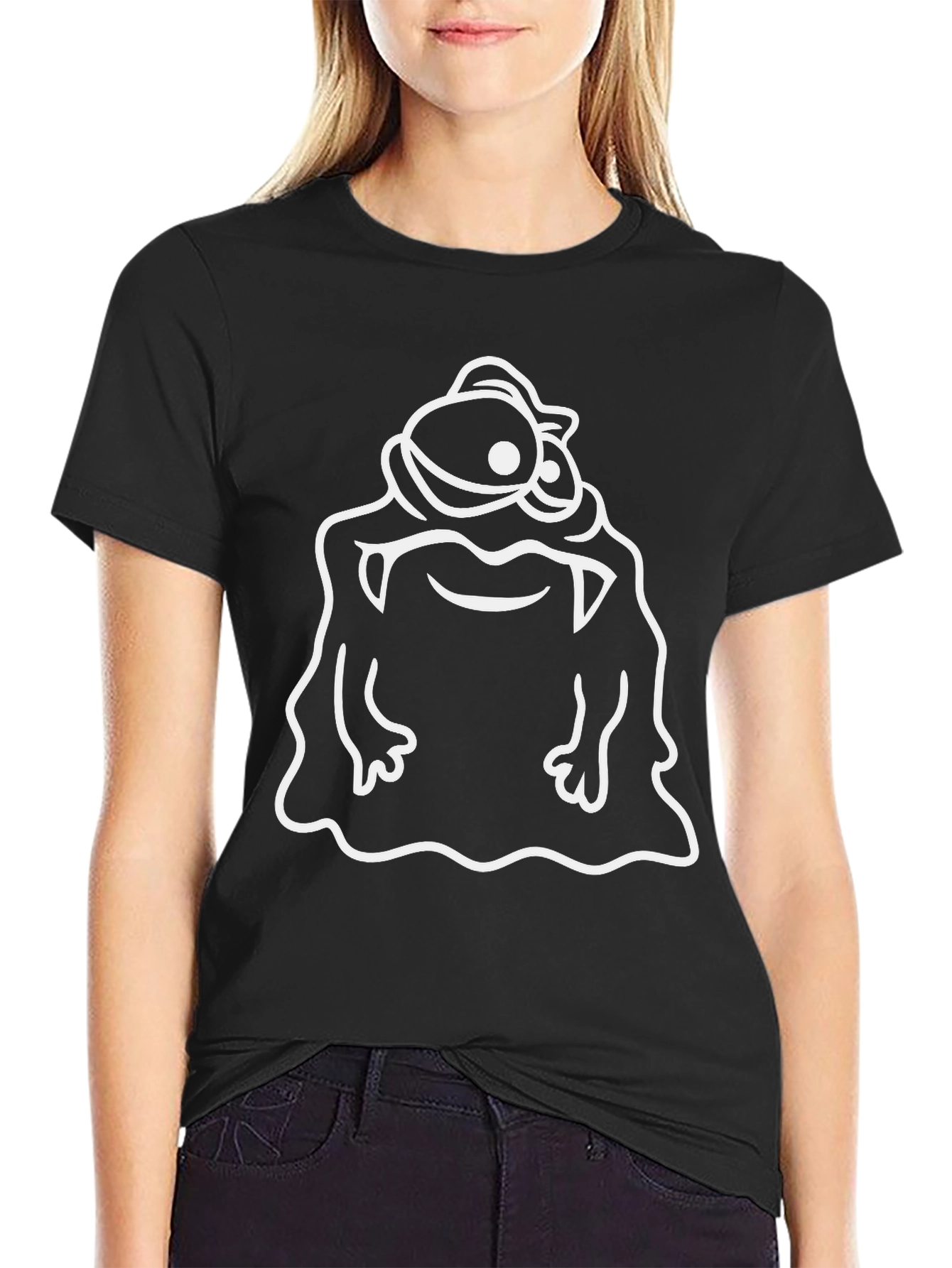 Monster Graphic T-Shirt - Black