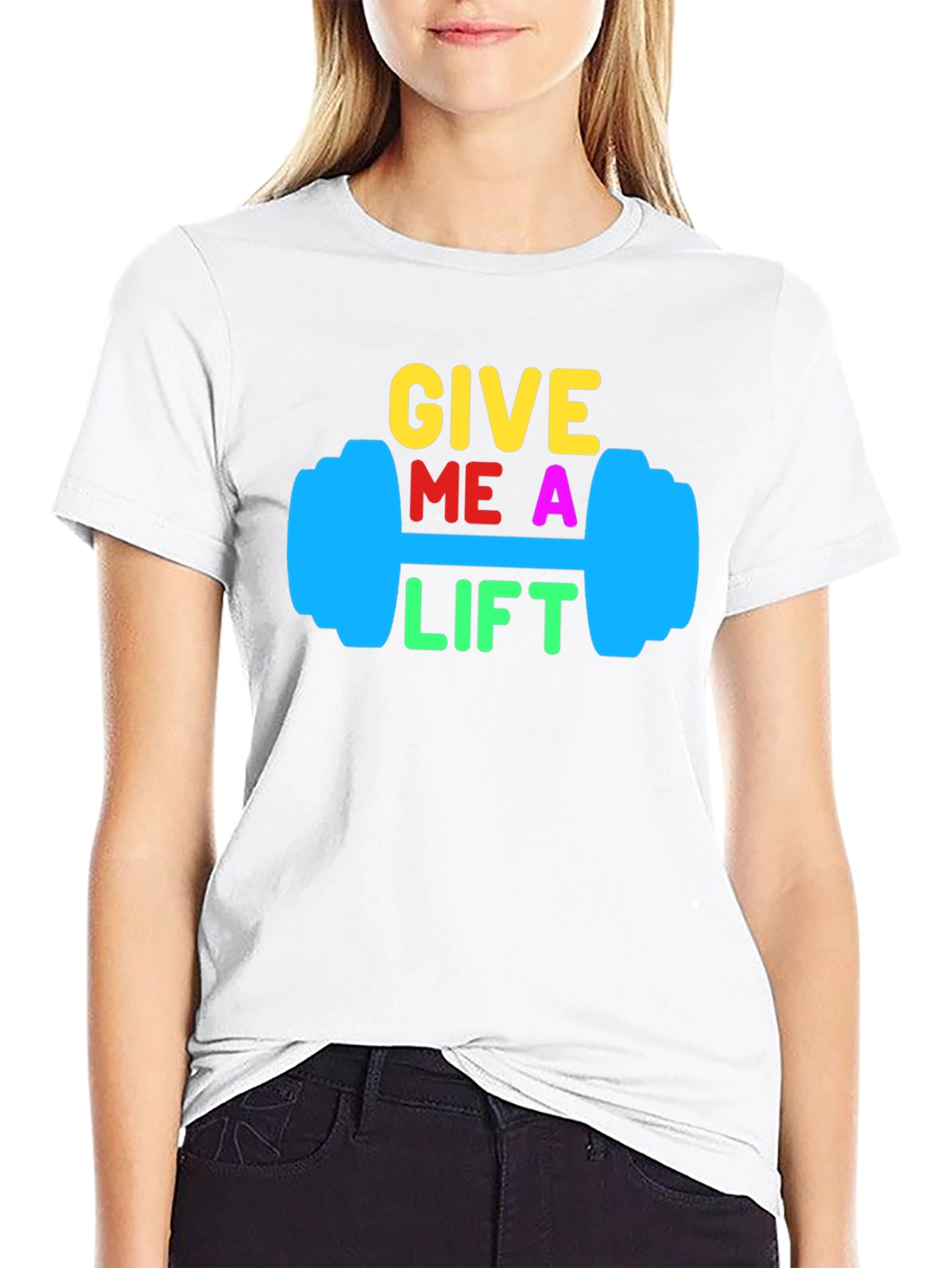 Give Me a Lift Black Graphic Tee