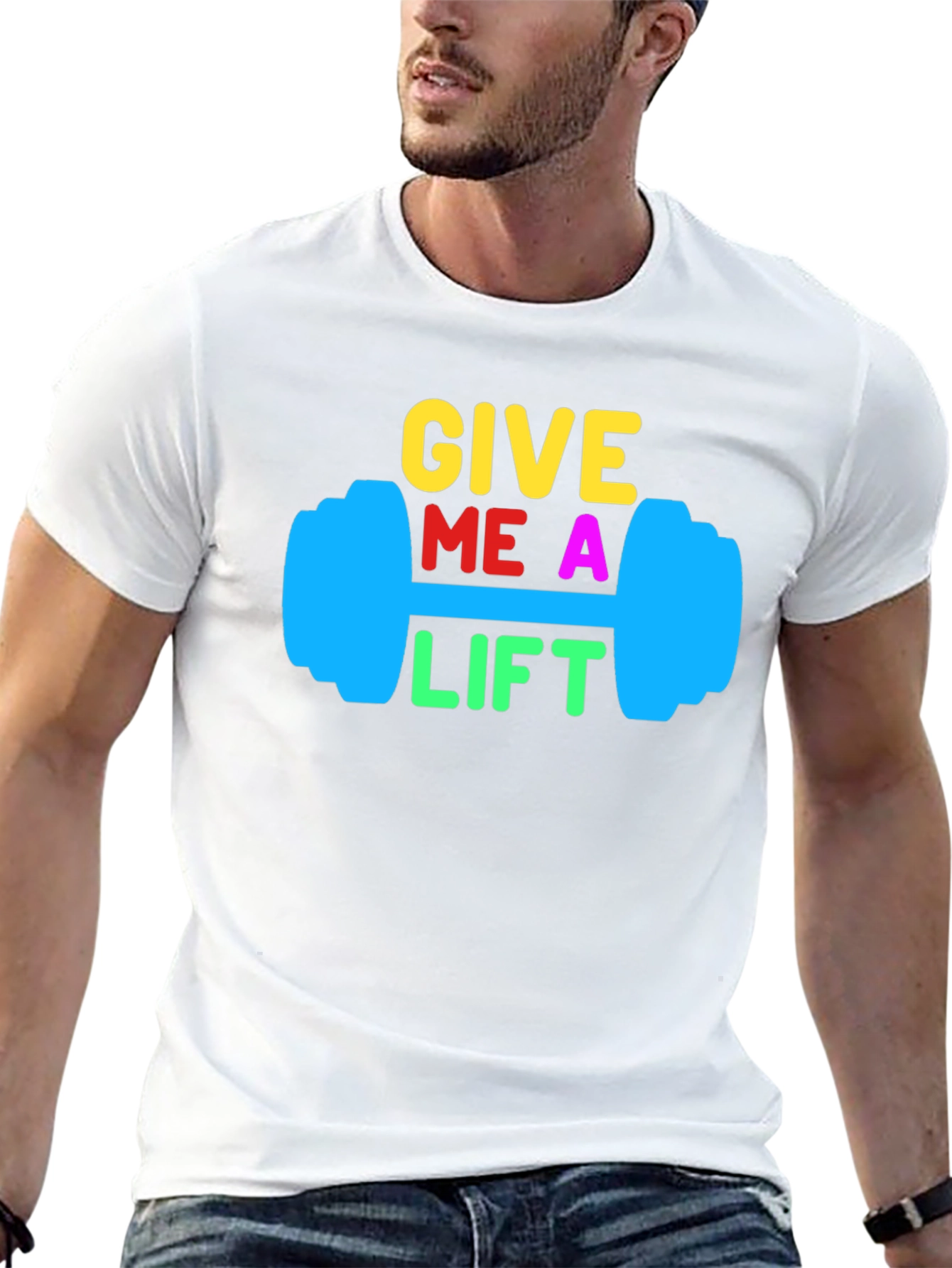 Give Me a Lift Black Graphic Tee