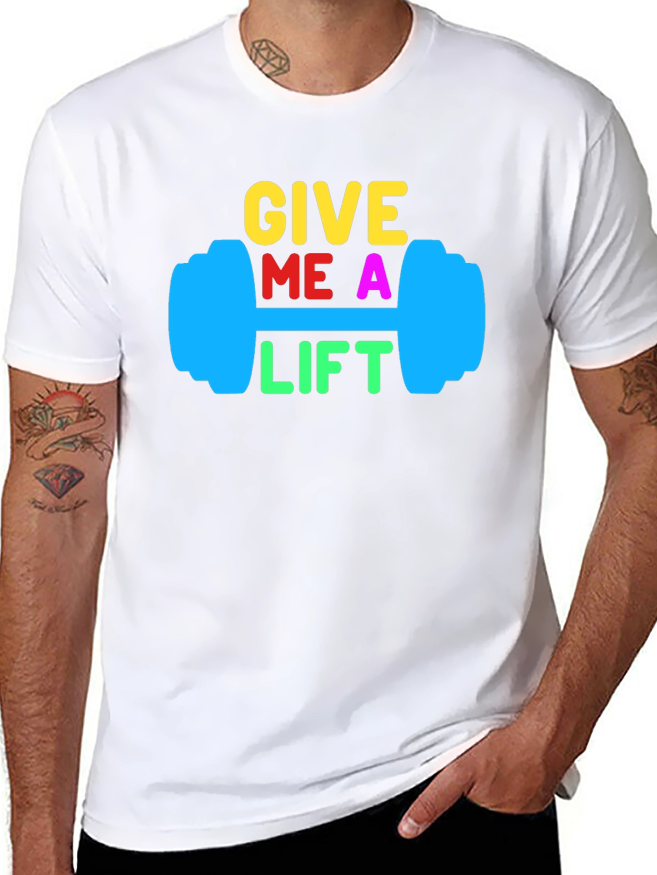Give Me a Lift Black Graphic Tee
