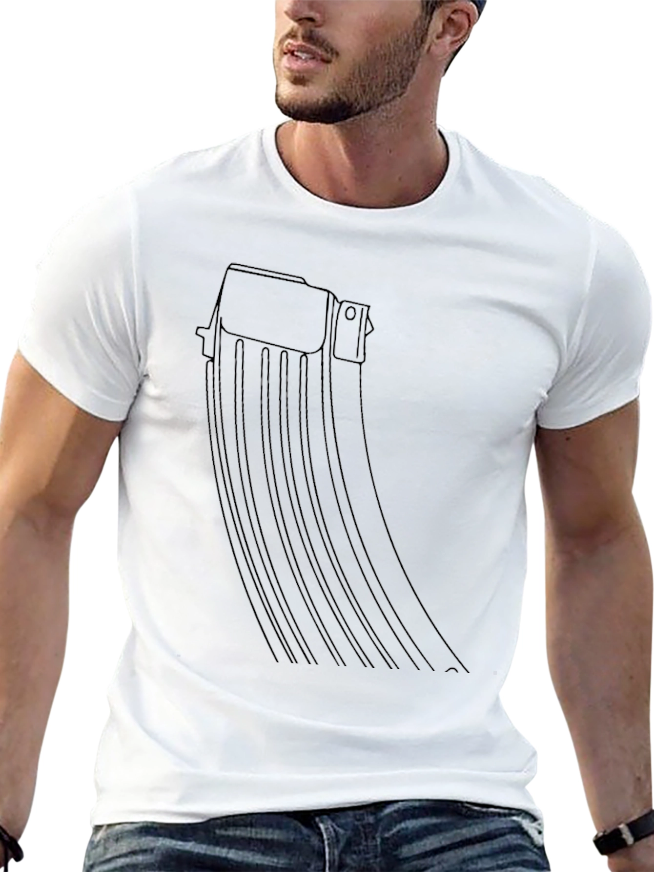 Black AK-47 Magazine Graphic Tee - Tactical Style