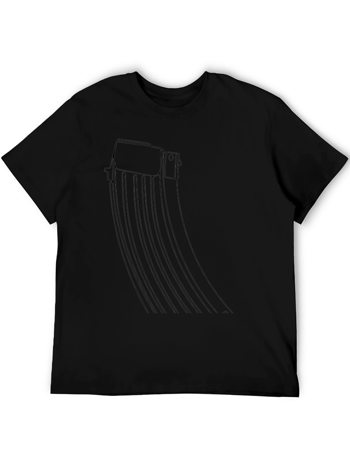 Black AK-47 Magazine Graphic Tee - Tactical Style