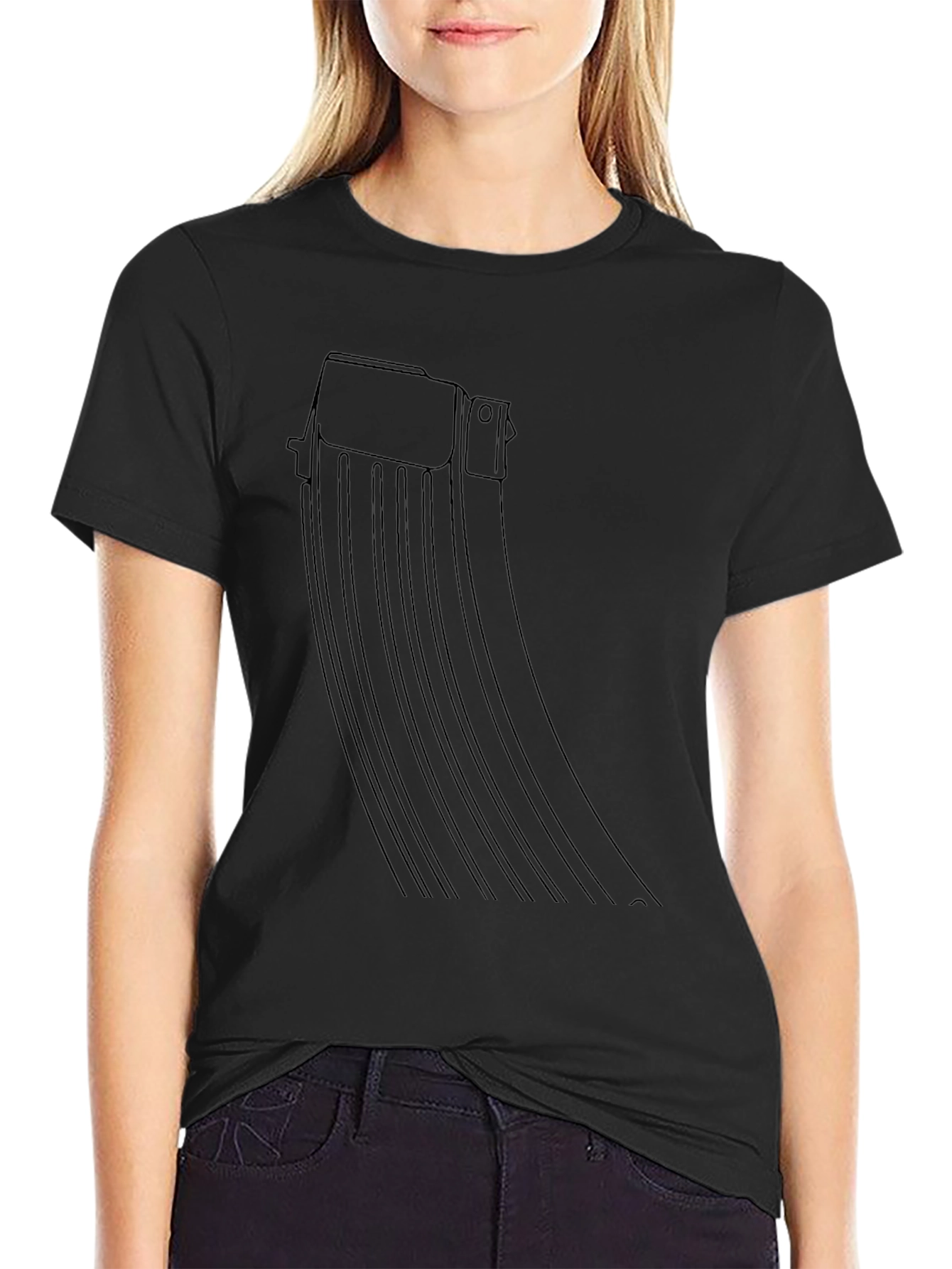 Black AK-47 Magazine Graphic Tee - Tactical Style