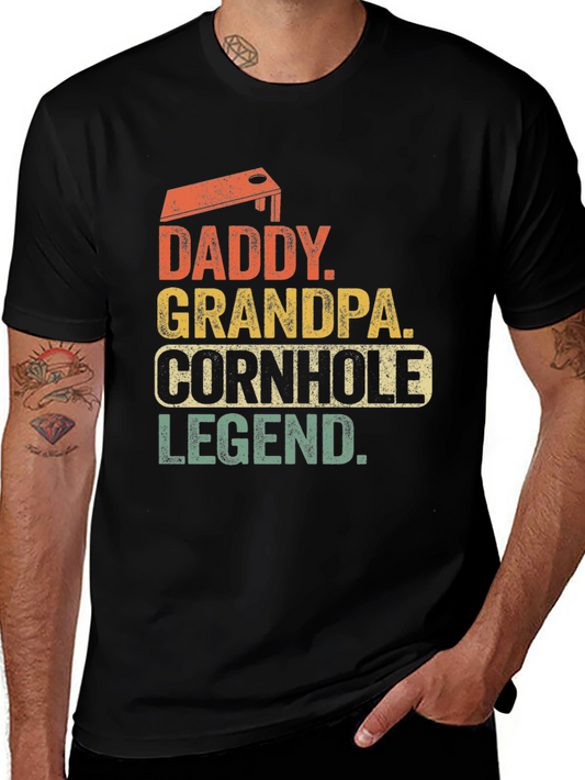 Daddy Grandpa Cornhole Legend T-Shirt