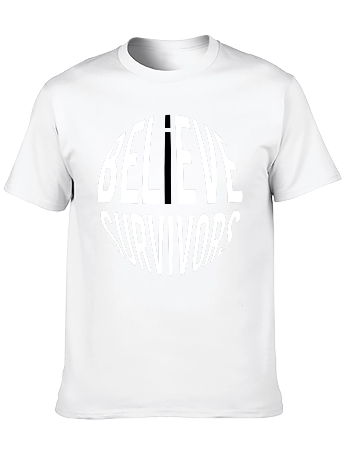 Believe Survivors T-Shirt - Round Text Design