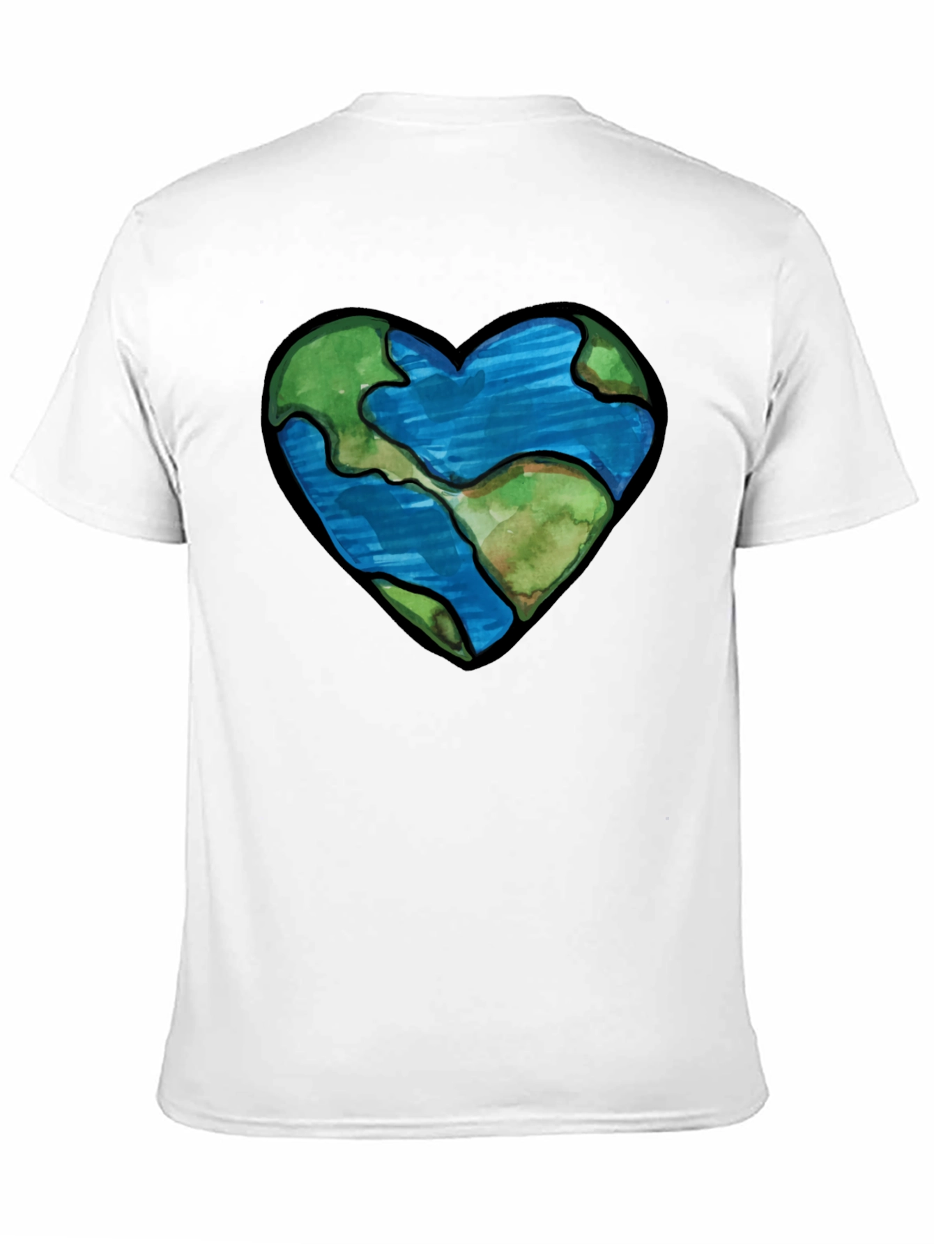 Earth Heart Graphic Tee - Black