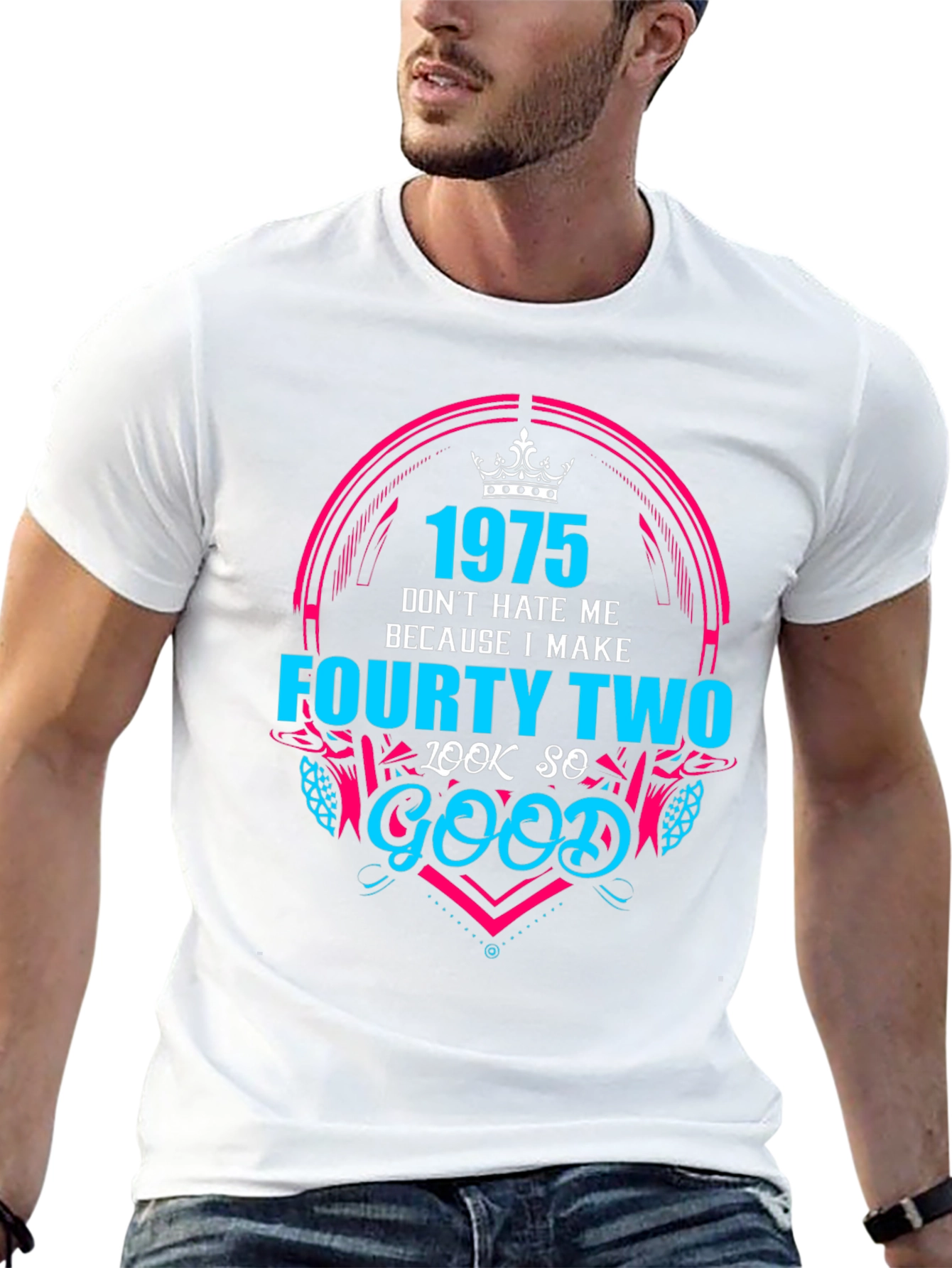 1975 Forty-Two Birthday Graphic T-Shirt