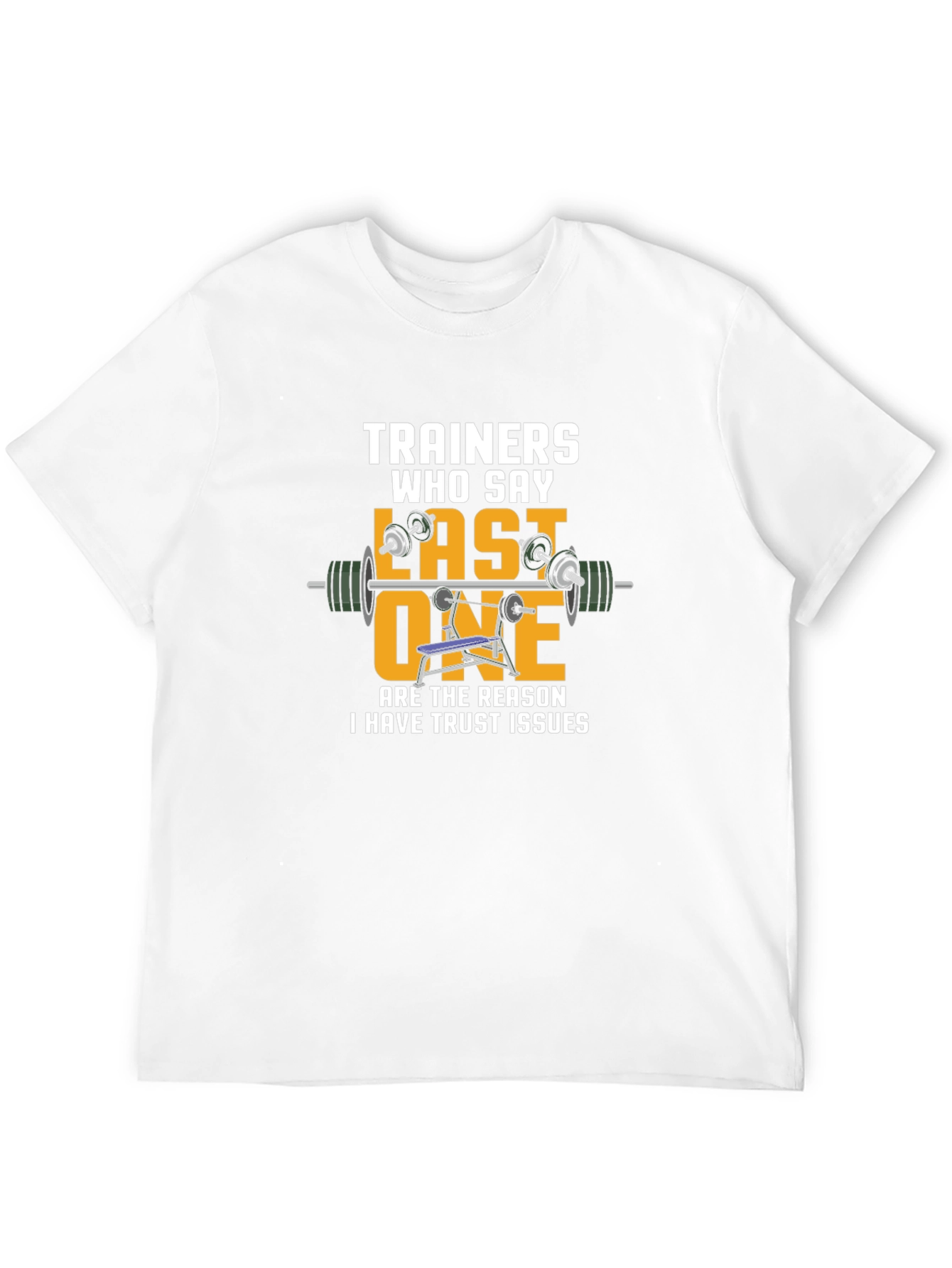 Trainers Last One Funny Gym Workout Black T-Shirt
