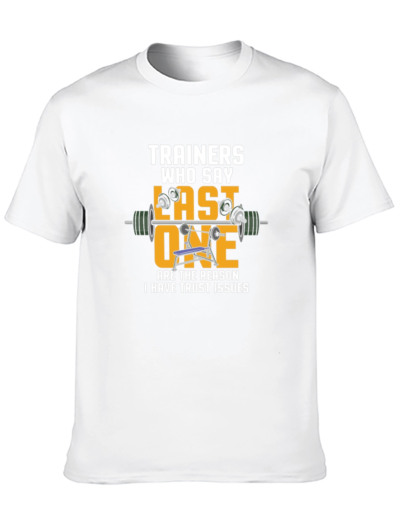 Trainers Last One Funny Gym Workout Black T-Shirt