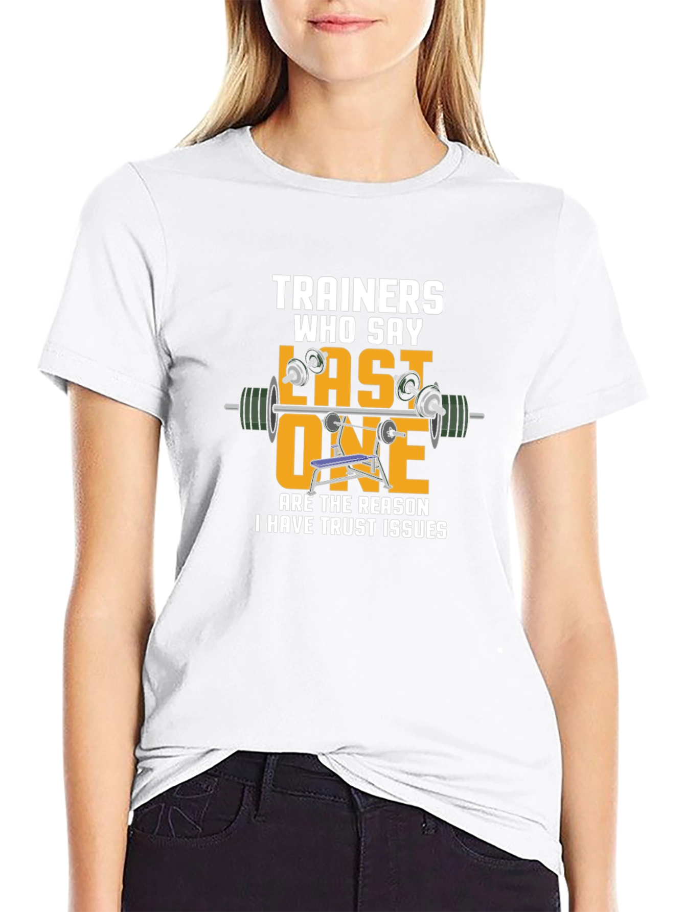 Trainers Last One Funny Gym Workout Black T-Shirt