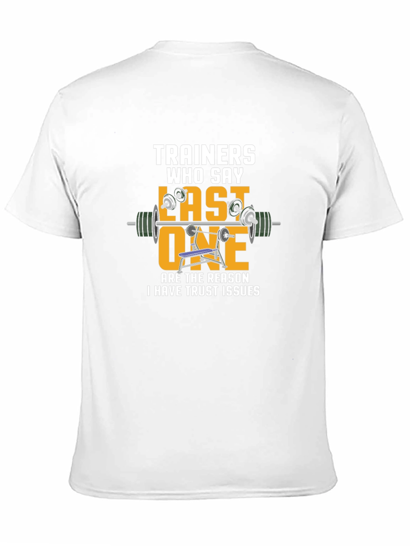 Trainers Last One Funny Gym Workout Black T-Shirt