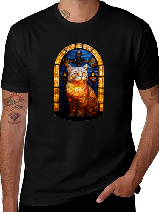 Stained Glass Cat T-Shirt