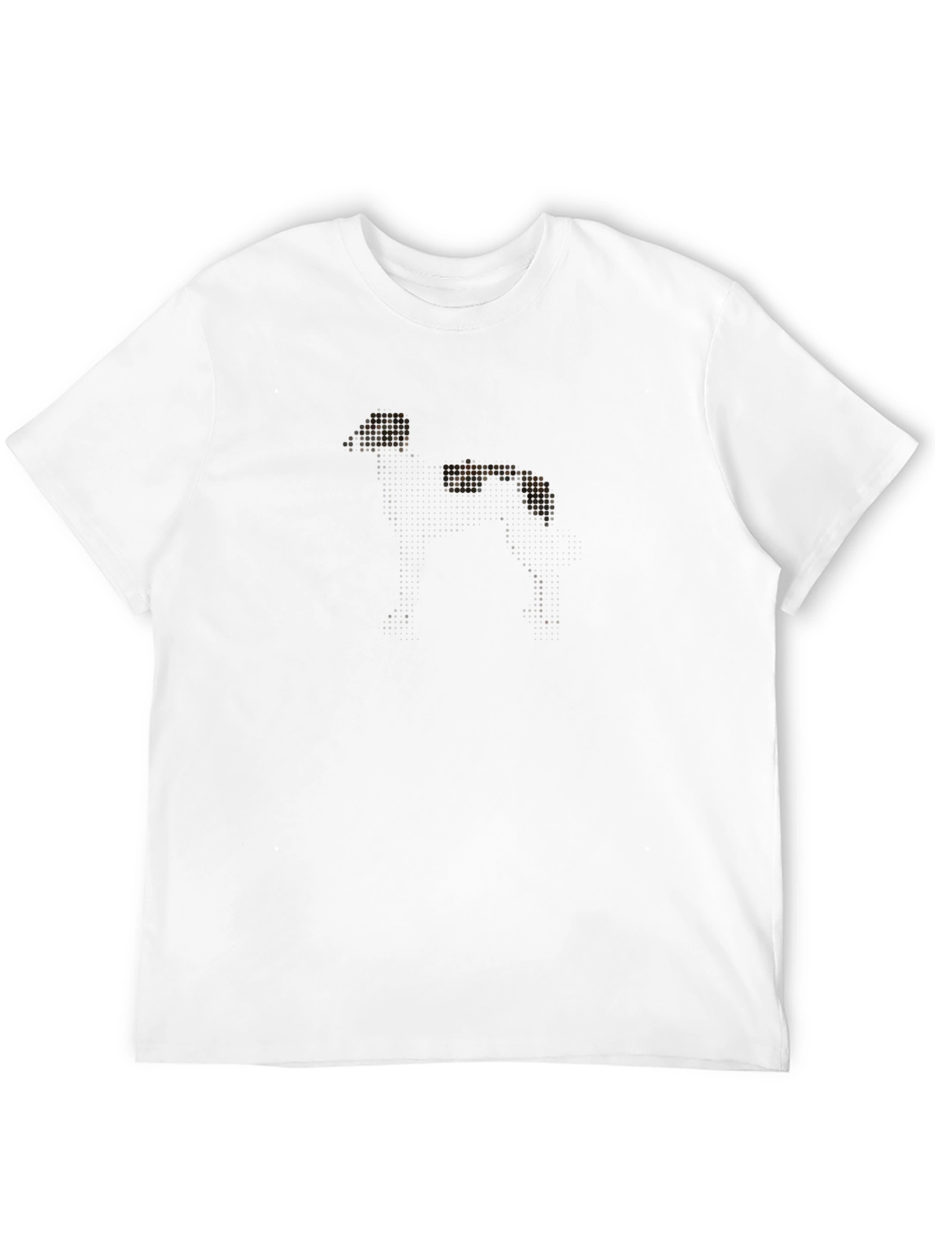 Dog Silhouette Graphic Print T-Shirt