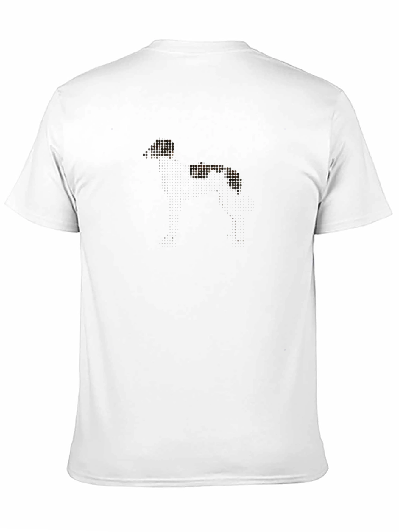 Dog Silhouette Graphic Print T-Shirt