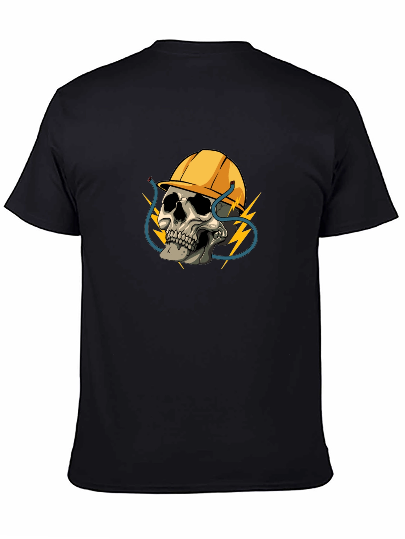 Electrician Skull T-Shirt - Bold Graphic Tee