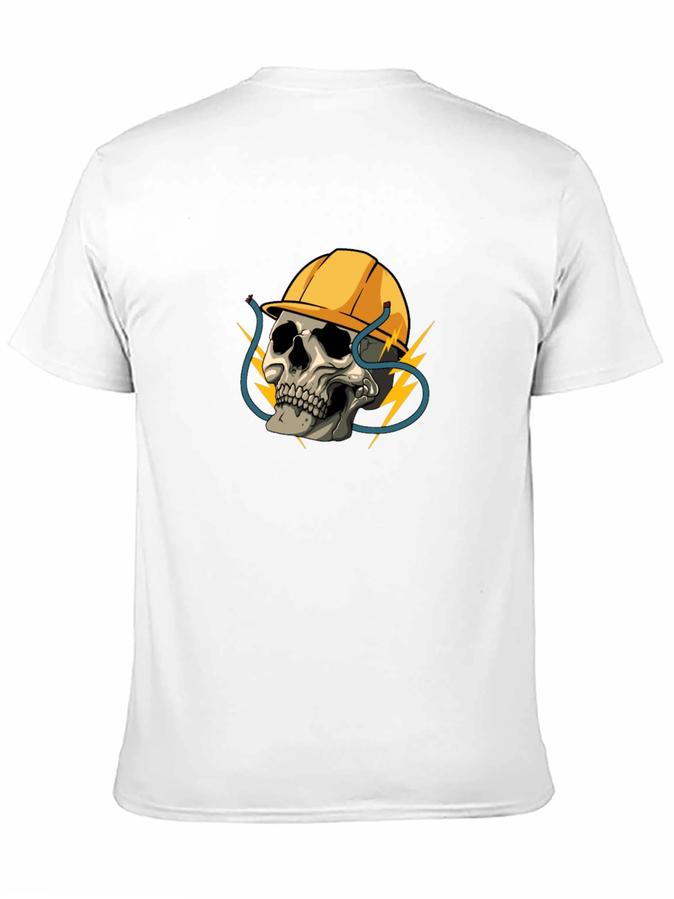 Electrician Skull T-Shirt - Bold Graphic Tee
