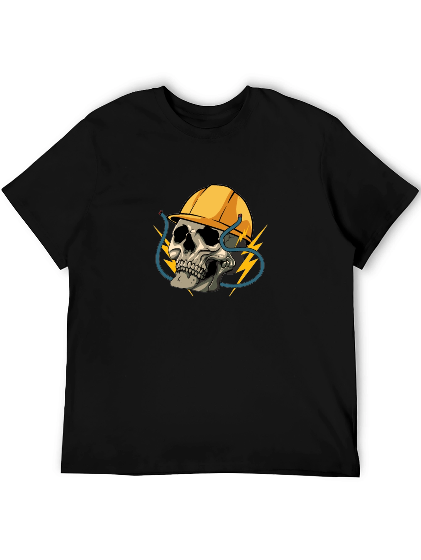 Electrician Skull T-Shirt - Bold Graphic Tee