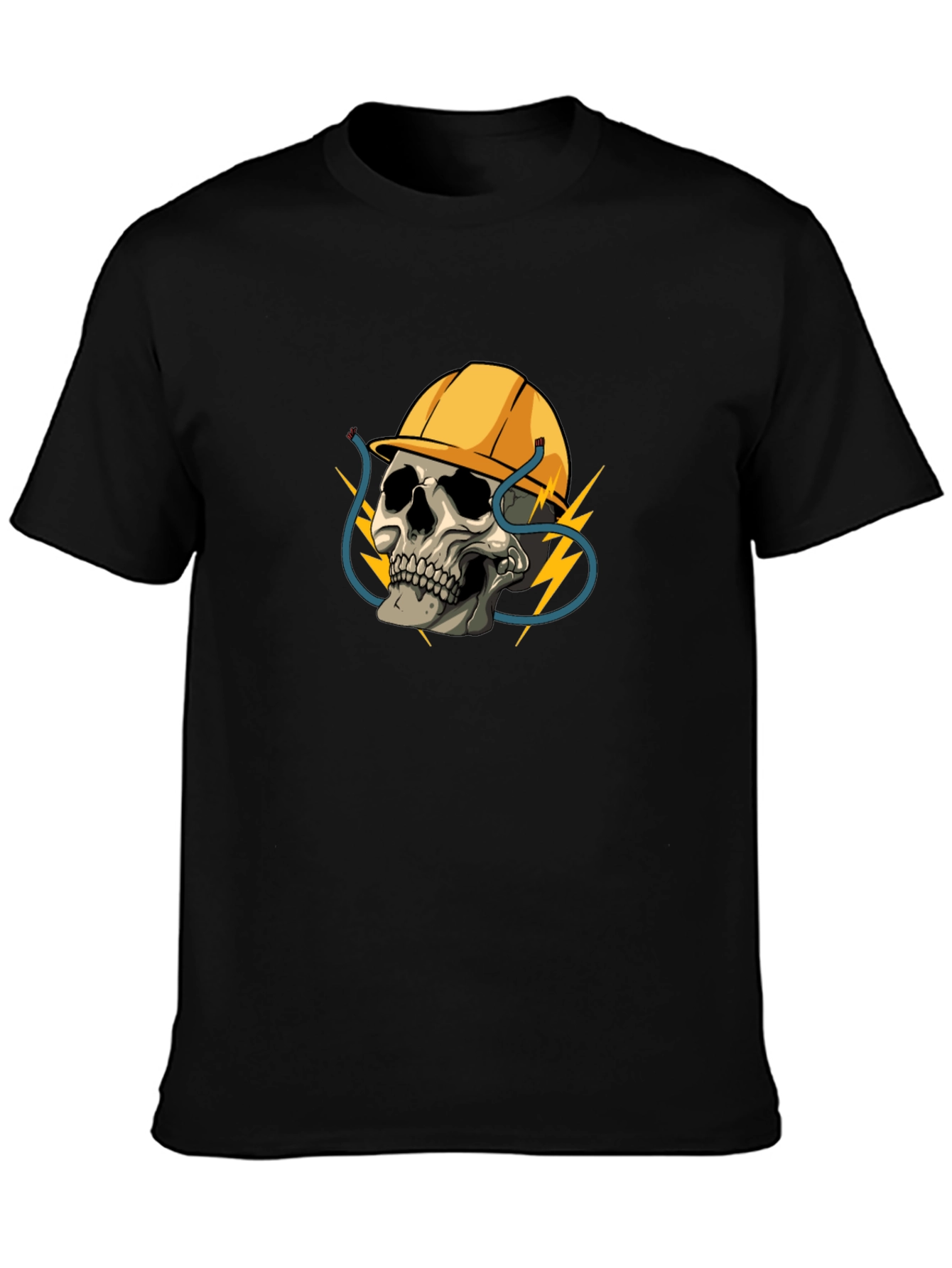 Electrician Skull T-Shirt - Bold Graphic Tee