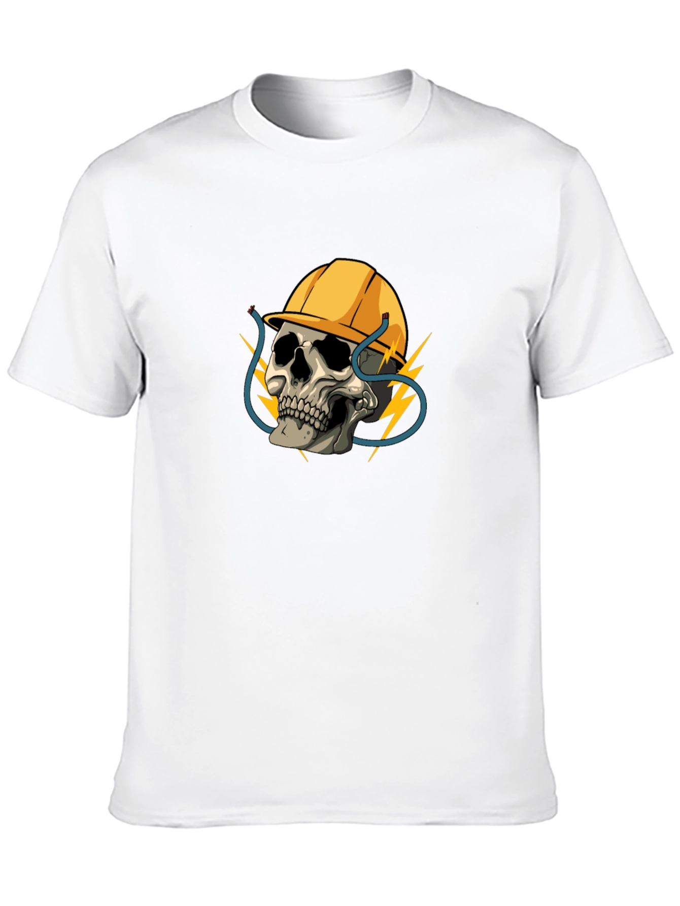Electrician Skull T-Shirt - Bold Graphic Tee