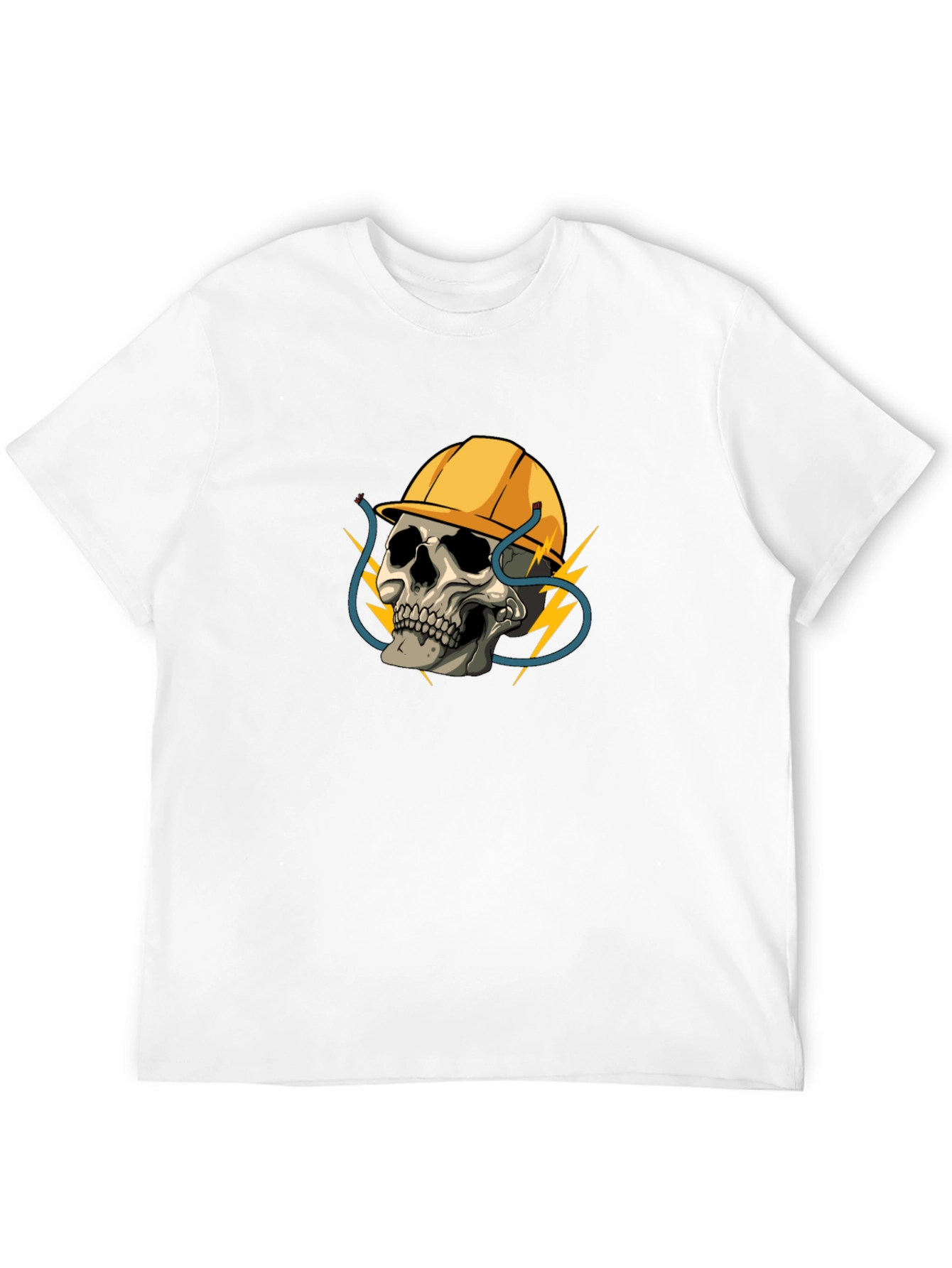 Electrician Skull T-Shirt - Bold Graphic Tee