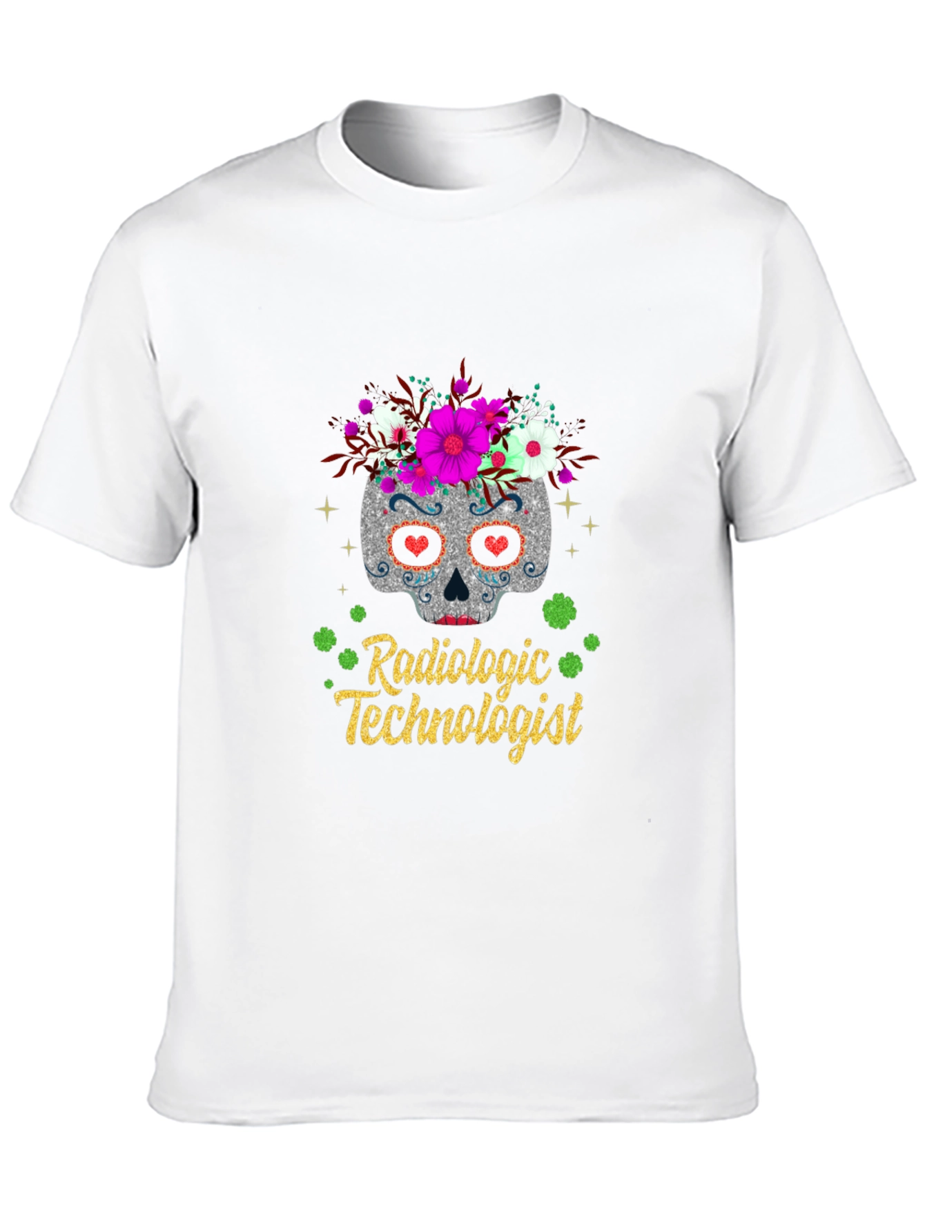 Radiologic Technologist Sugar Skull T-Shirt