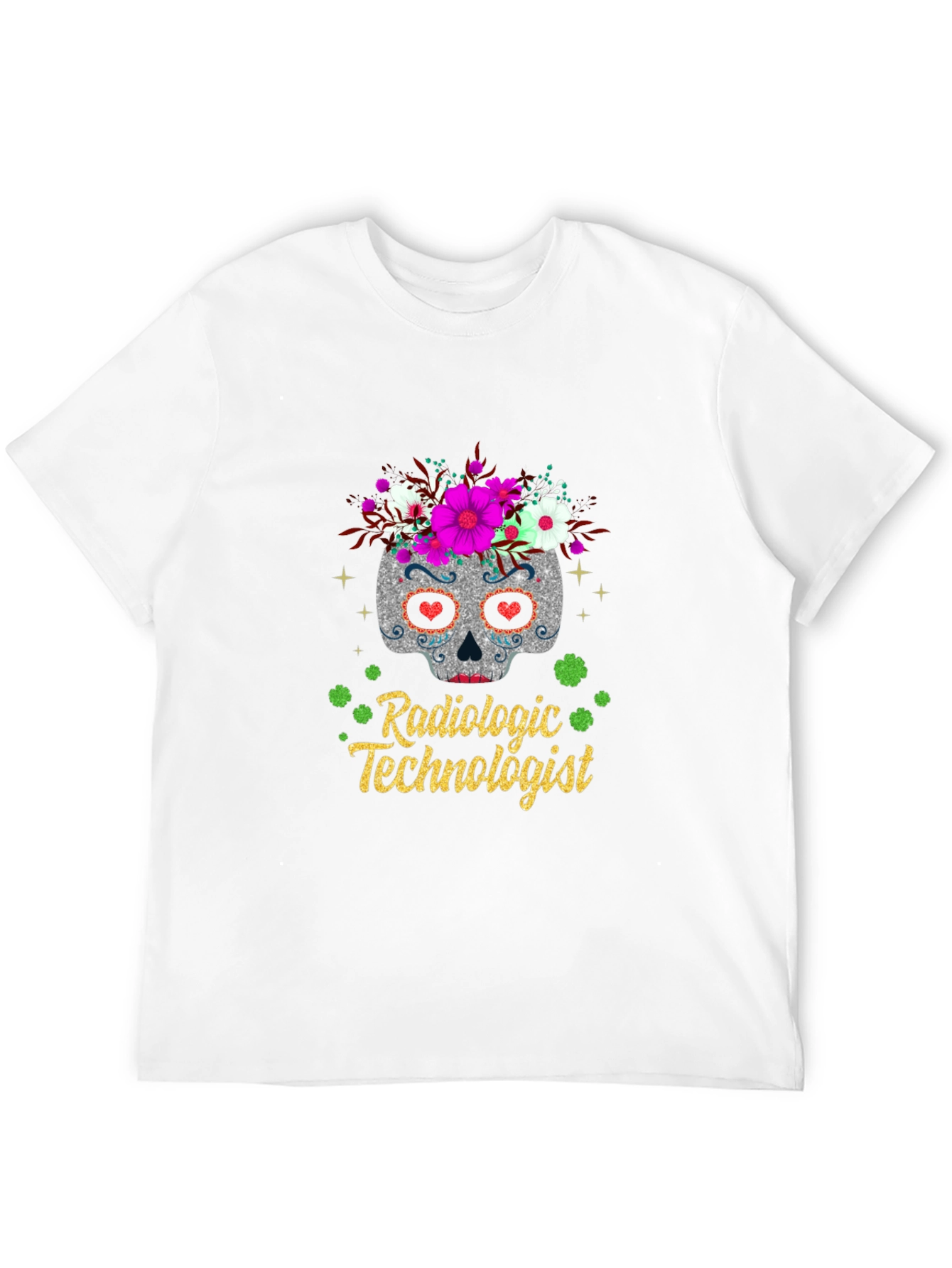 Radiologic Technologist Sugar Skull T-Shirt