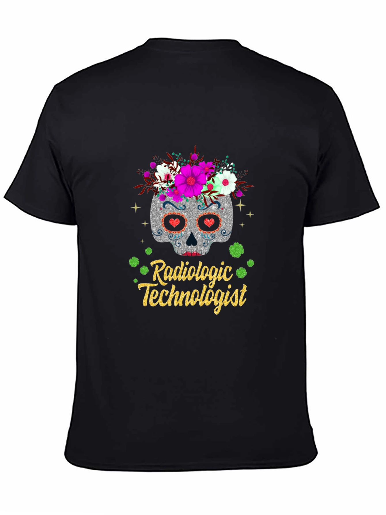 Radiologic Technologist Sugar Skull T-Shirt
