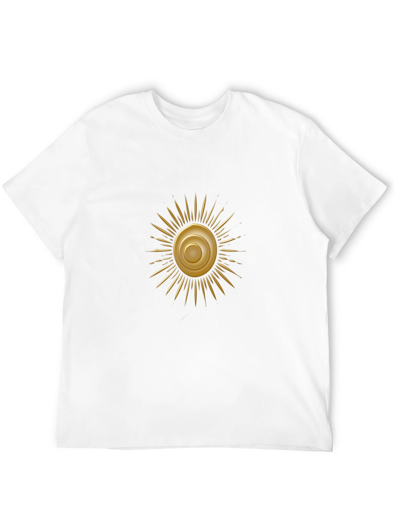 Golden Sun Graphic Black T-Shirt