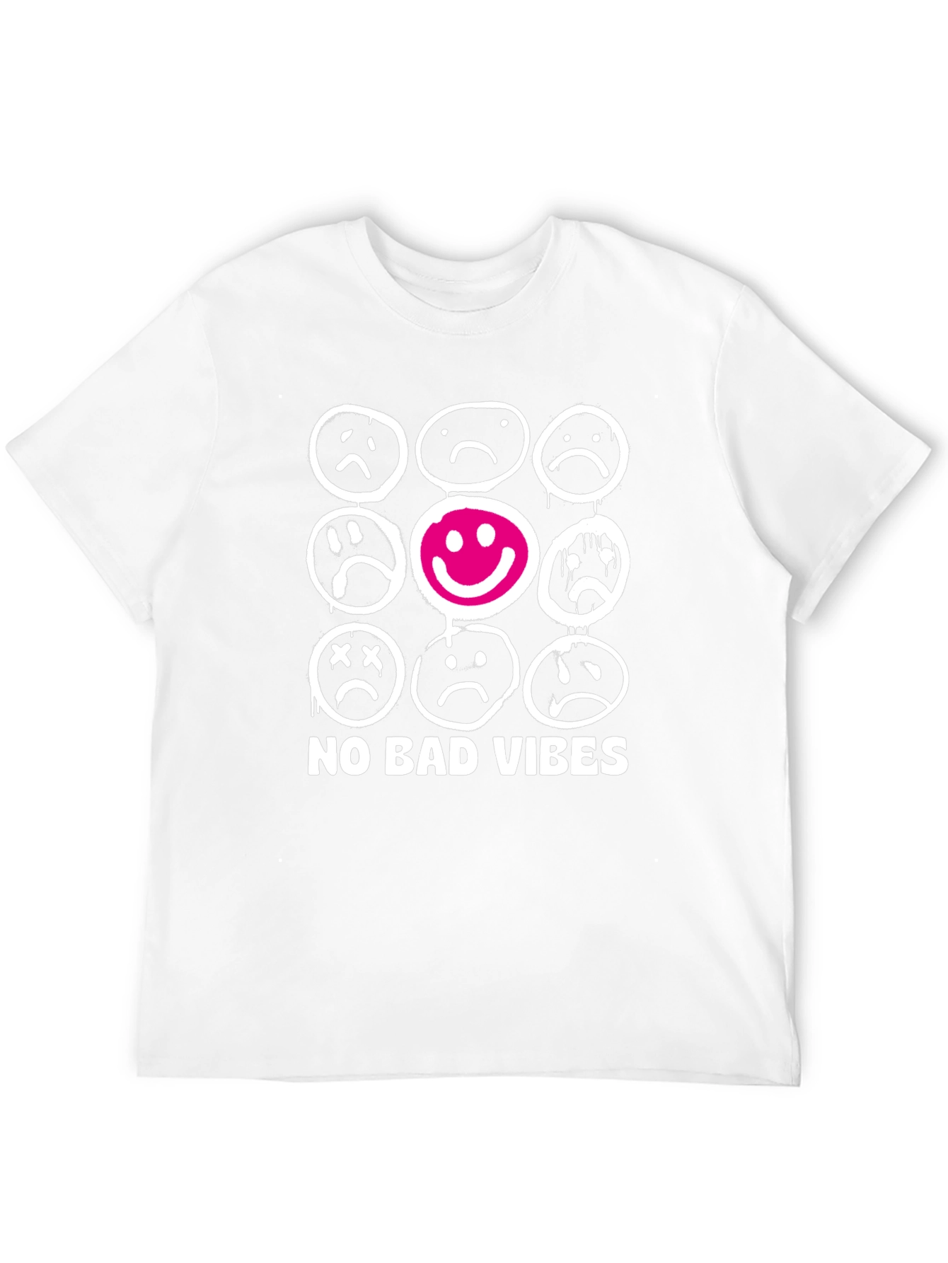 No Bad Vibes Graphic T-Shirt - Black