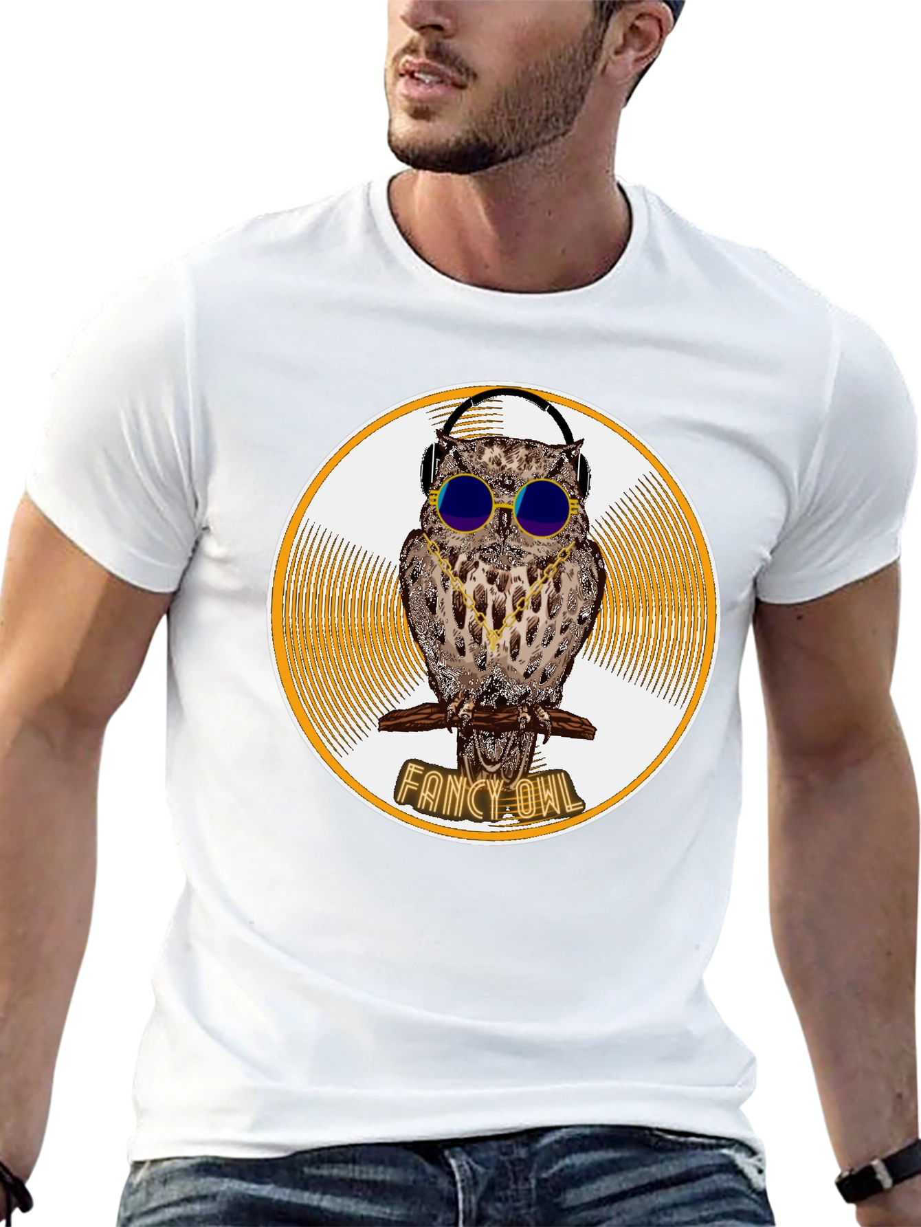 Fancy Owl Graphic T-Shirt