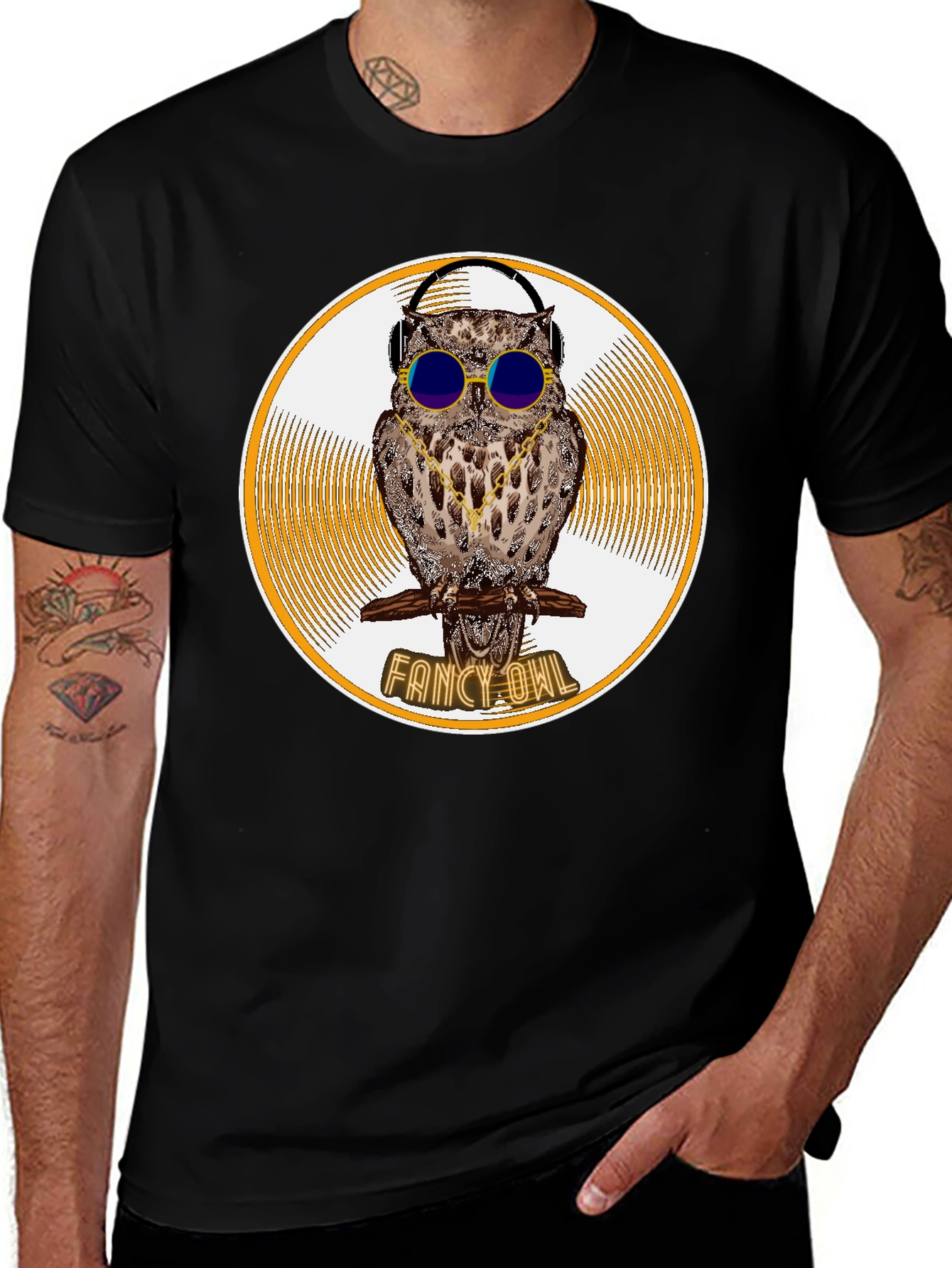 Fancy Owl Graphic T-Shirt