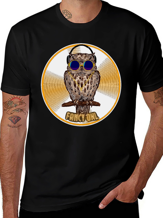 Fancy Owl Graphic T-Shirt