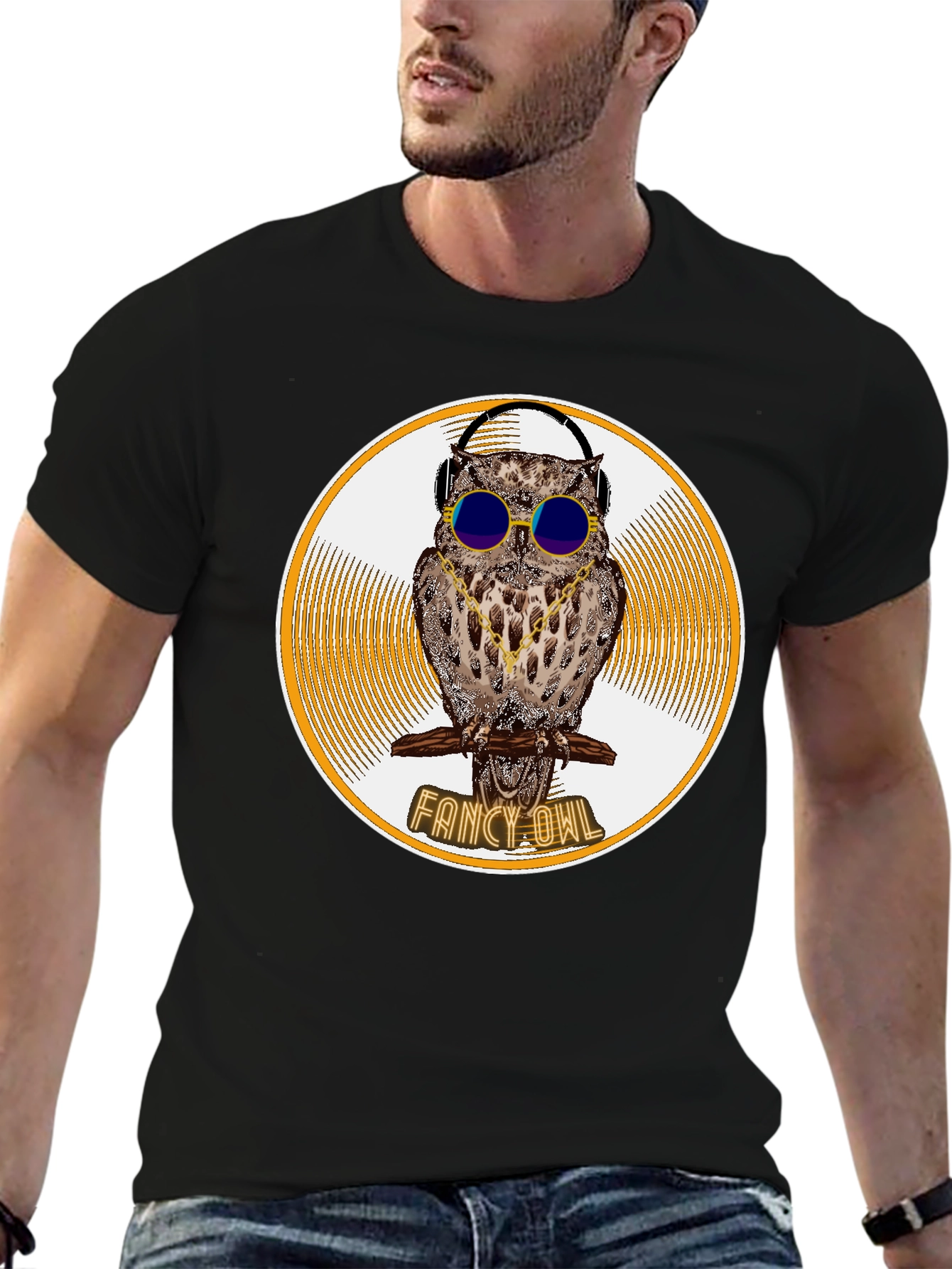 Fancy Owl Graphic T-Shirt