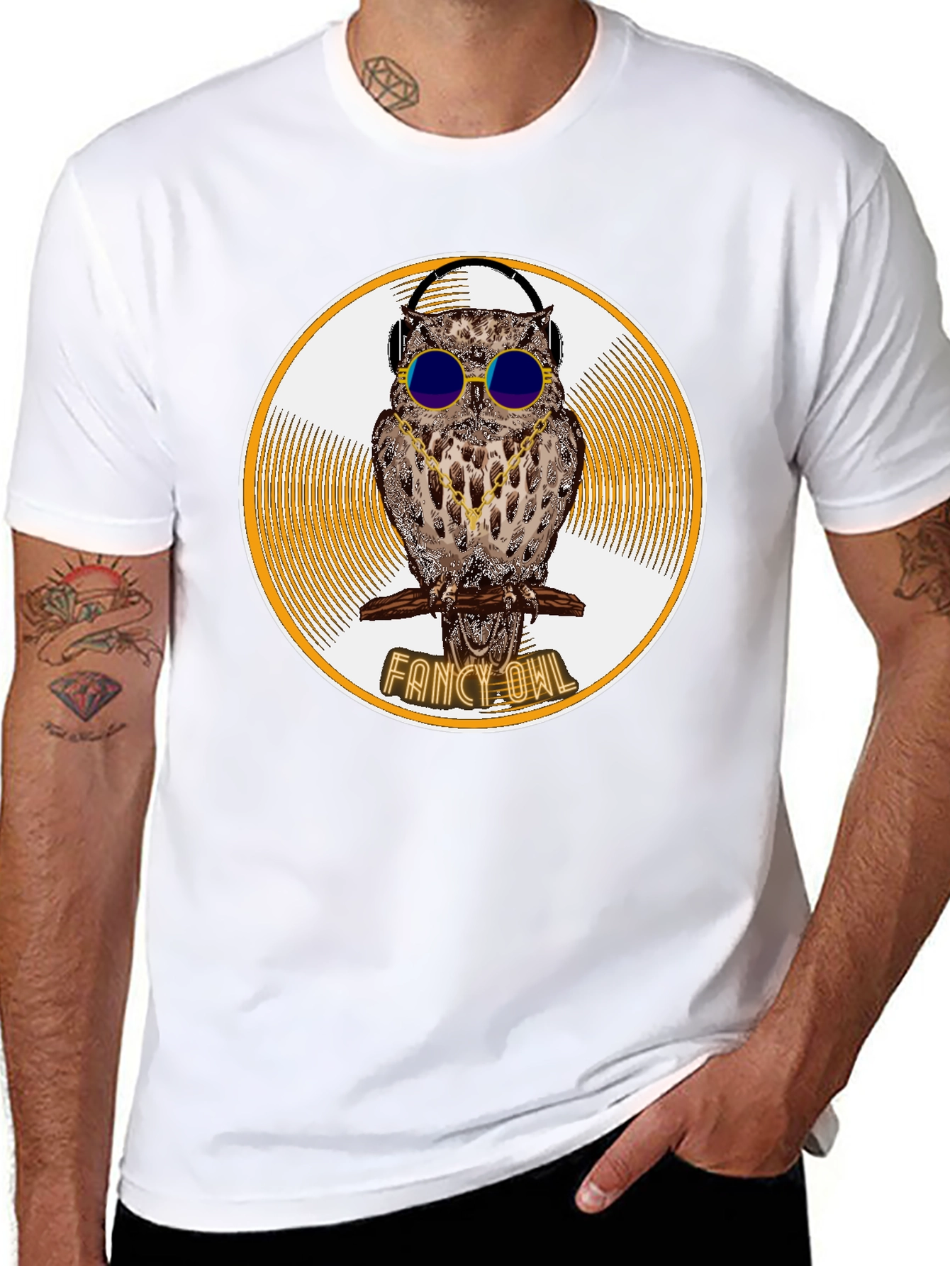 Fancy Owl Graphic T-Shirt