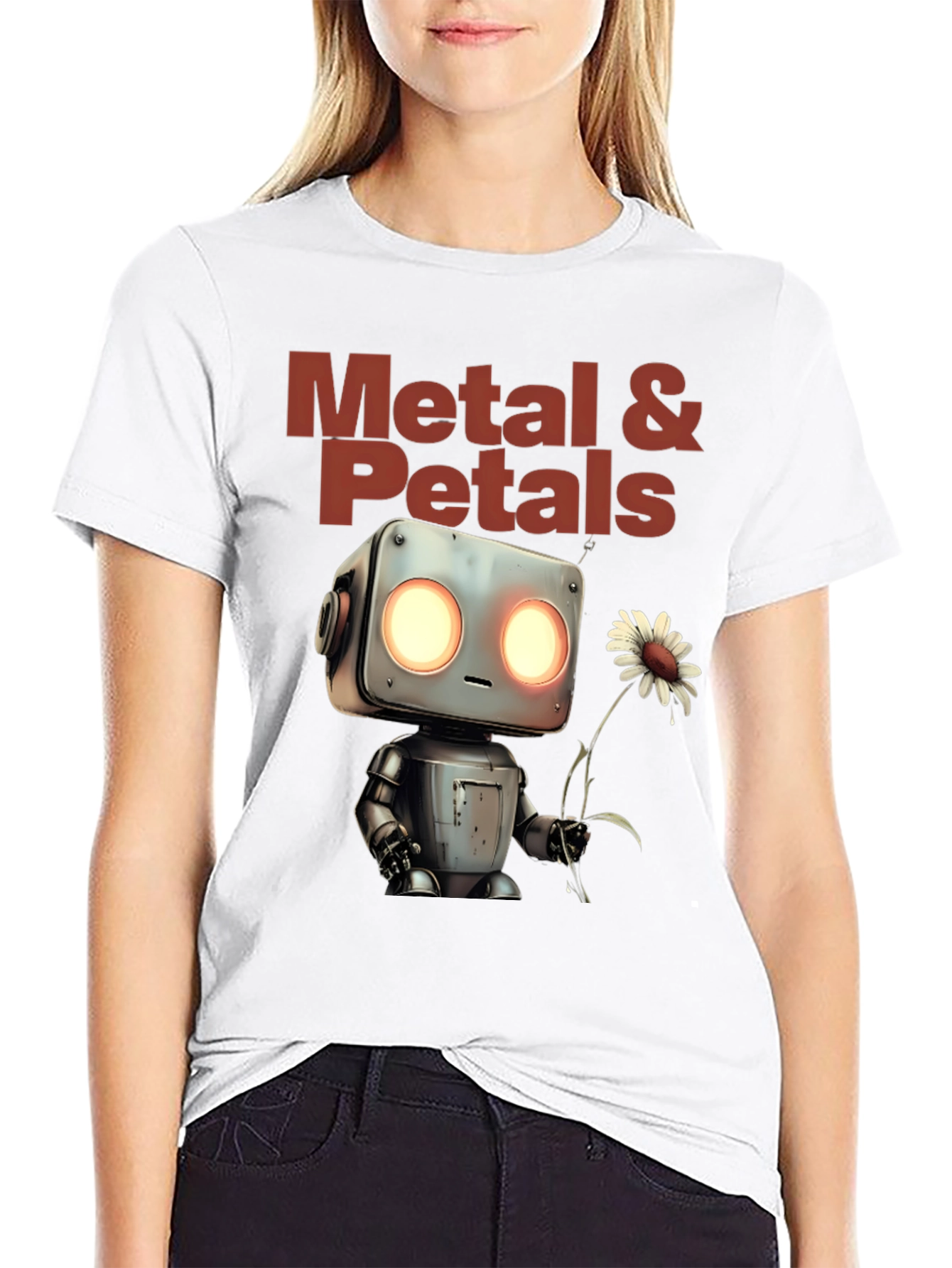 Metal & Petals Robot Graphic Tee