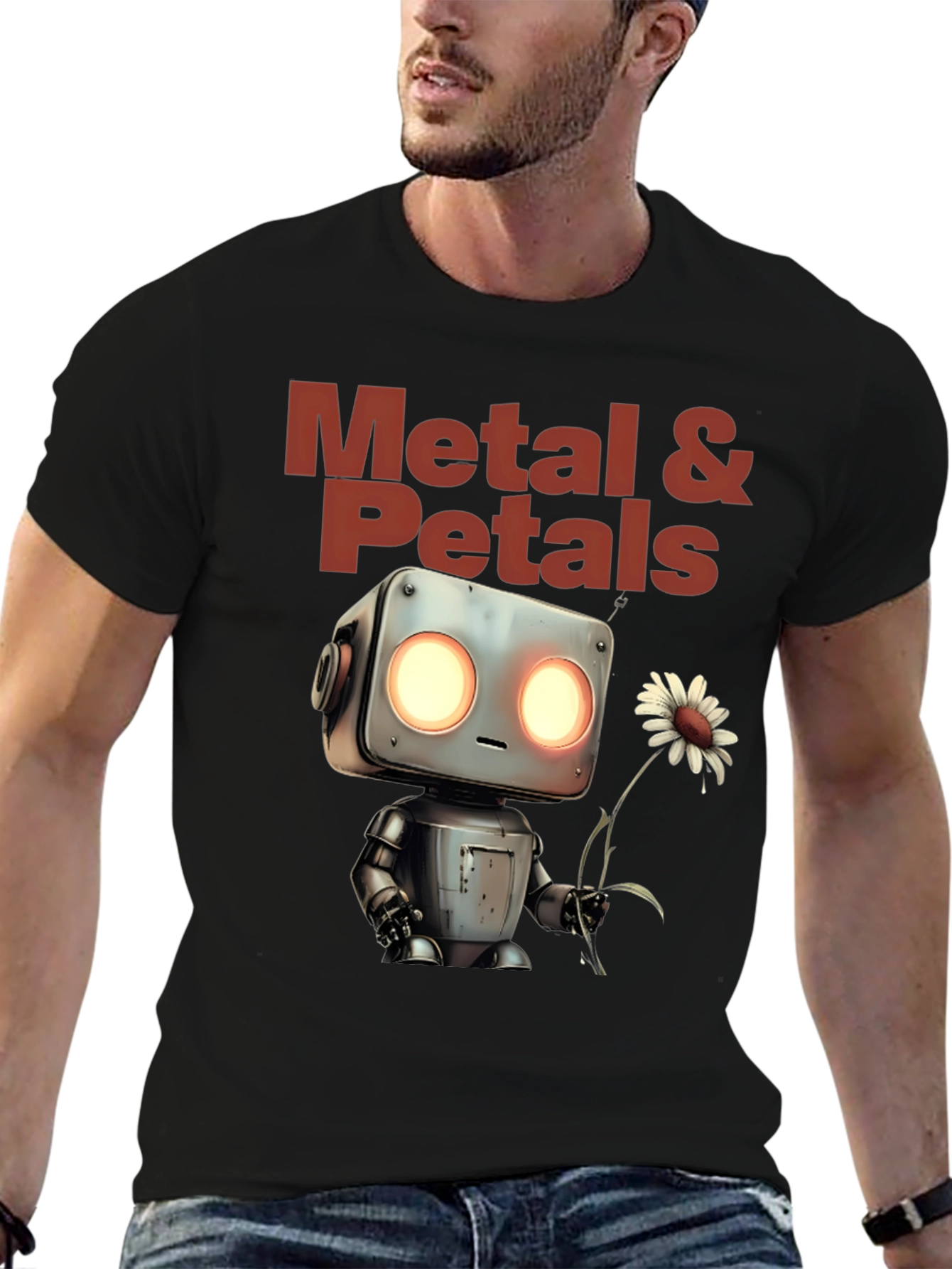 Metal & Petals Robot Graphic Tee