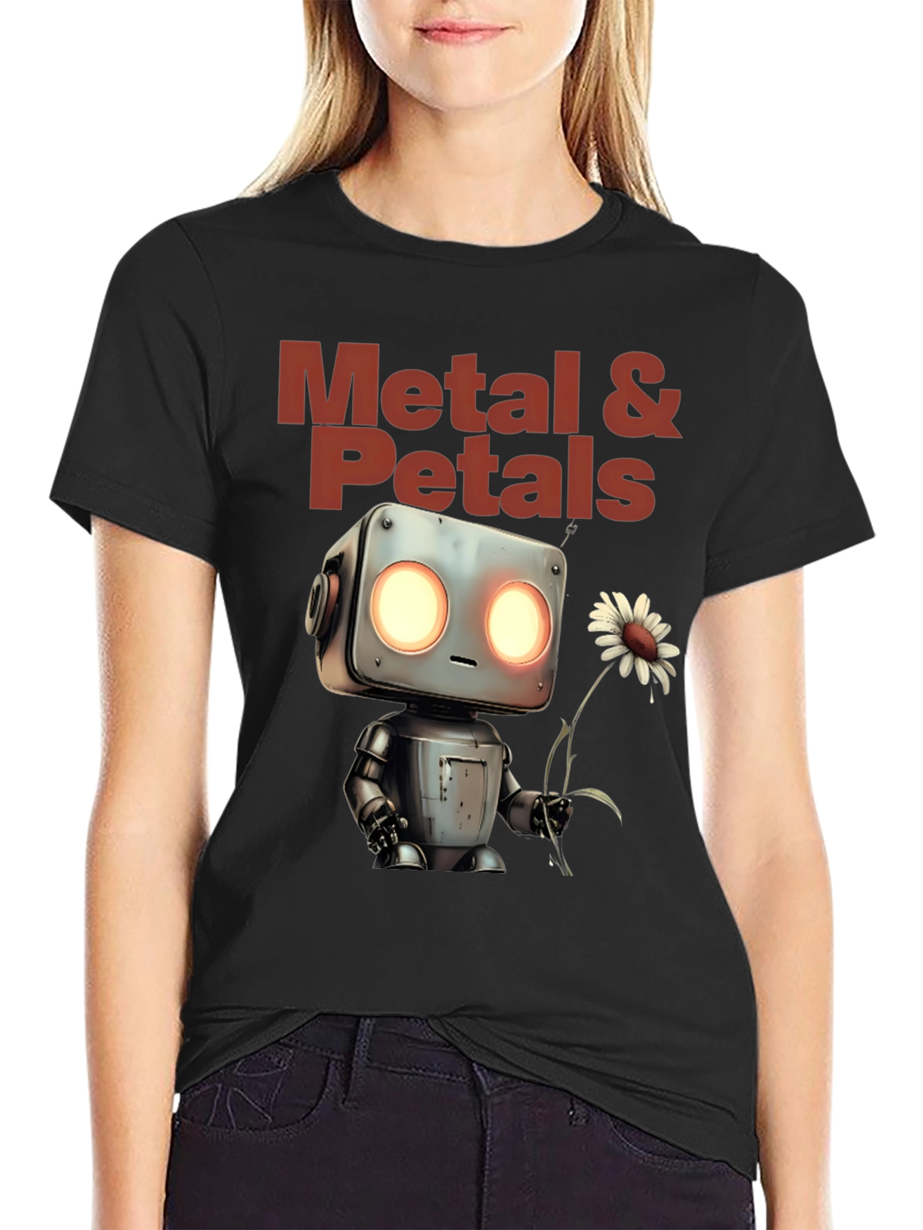 Metal & Petals Robot Graphic Tee