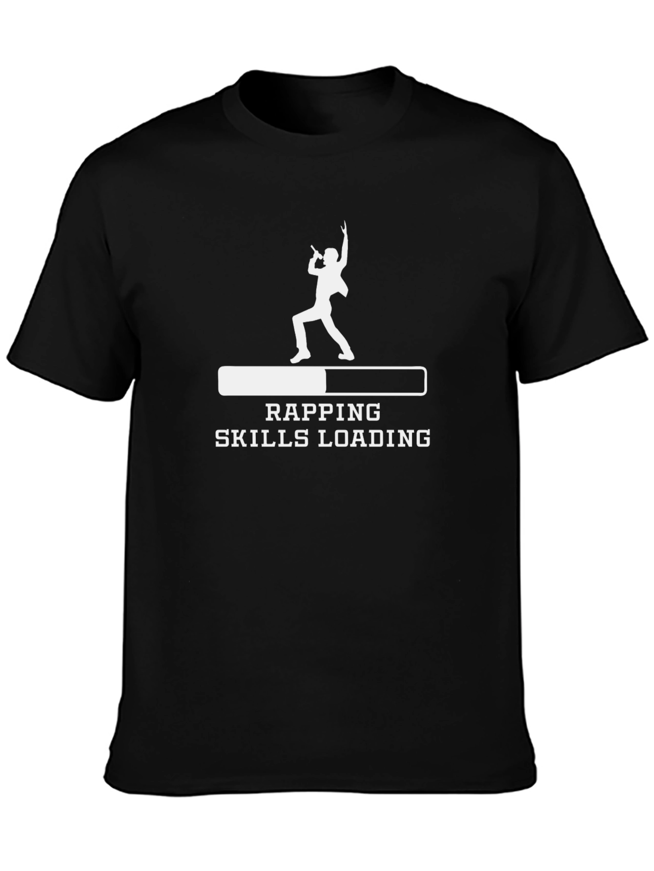 Rapping Skills Loading Black T-Shirt