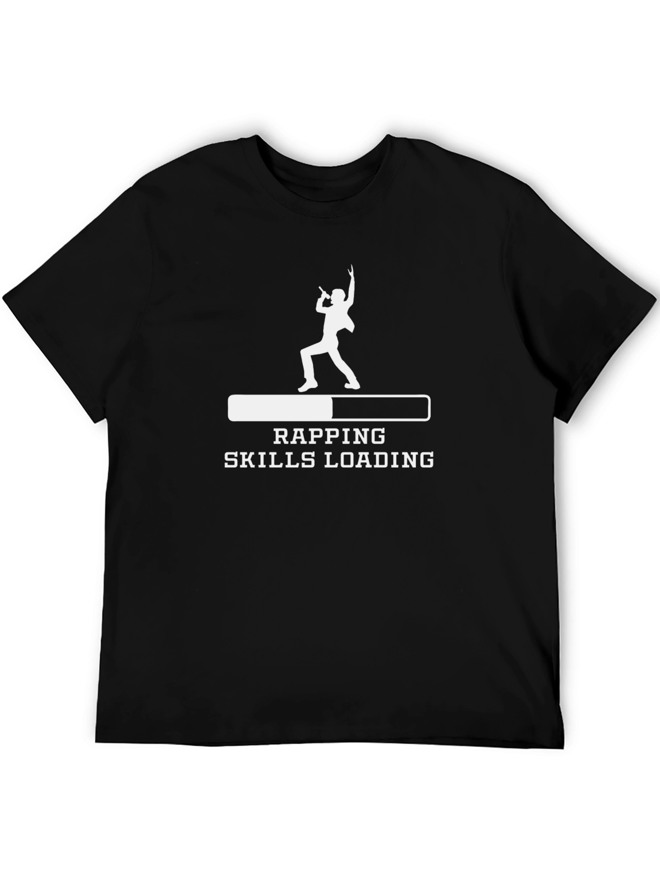 Rapping Skills Loading Black T-Shirt