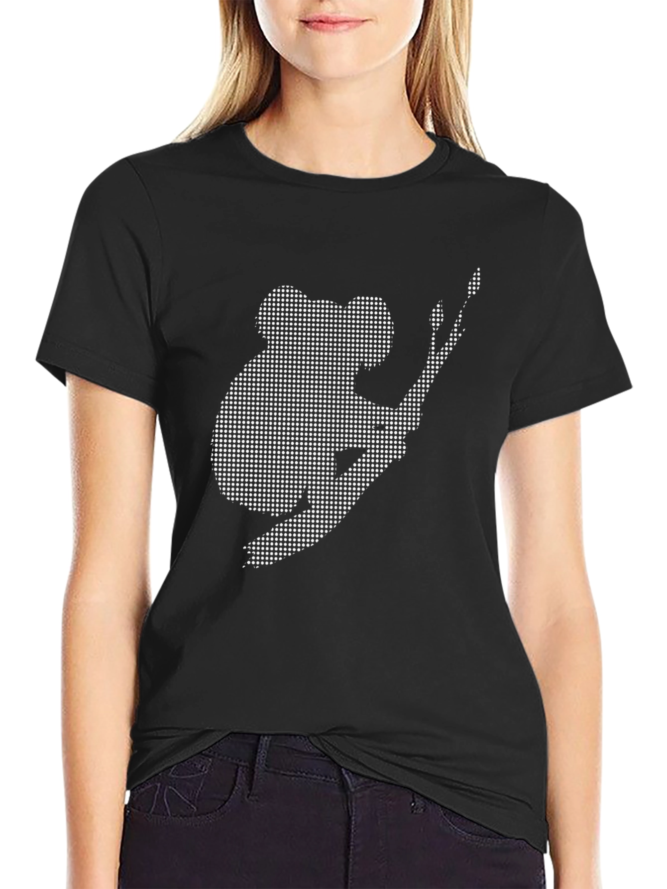 Koala Graphic Tee - Black Casual Comfort