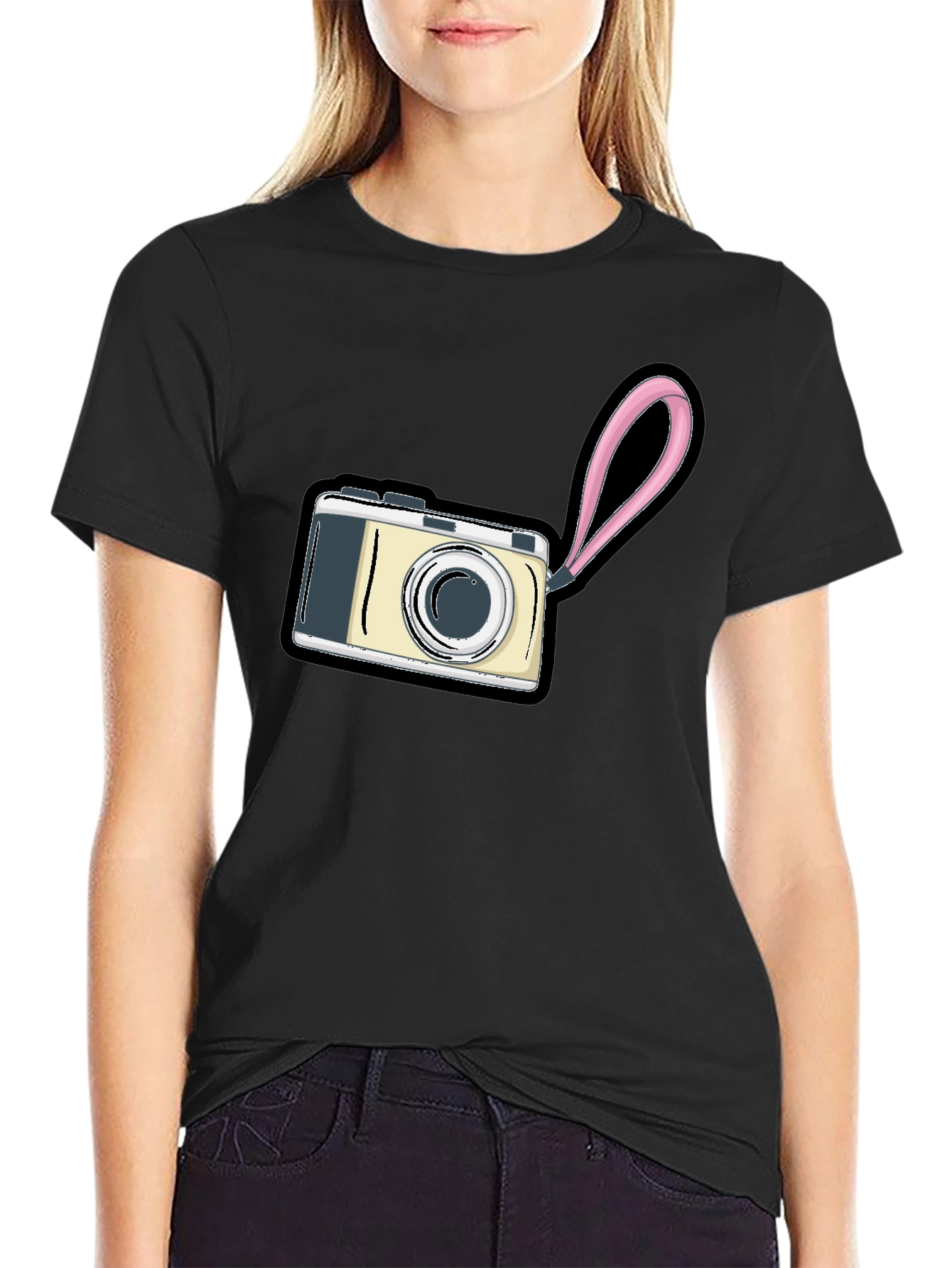 Camera Graphic Black T-Shirt