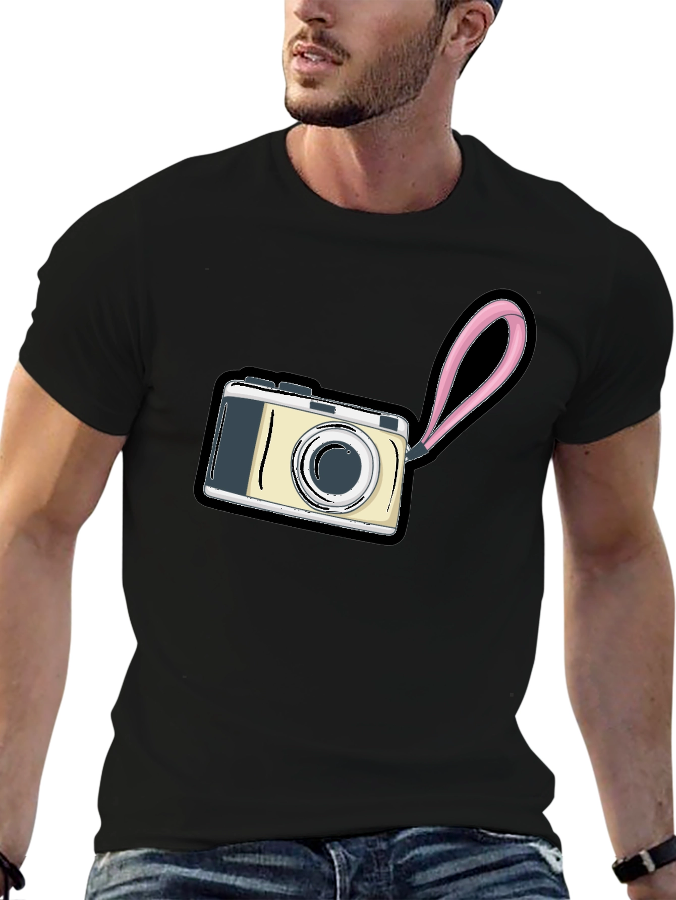 Camera Graphic Black T-Shirt