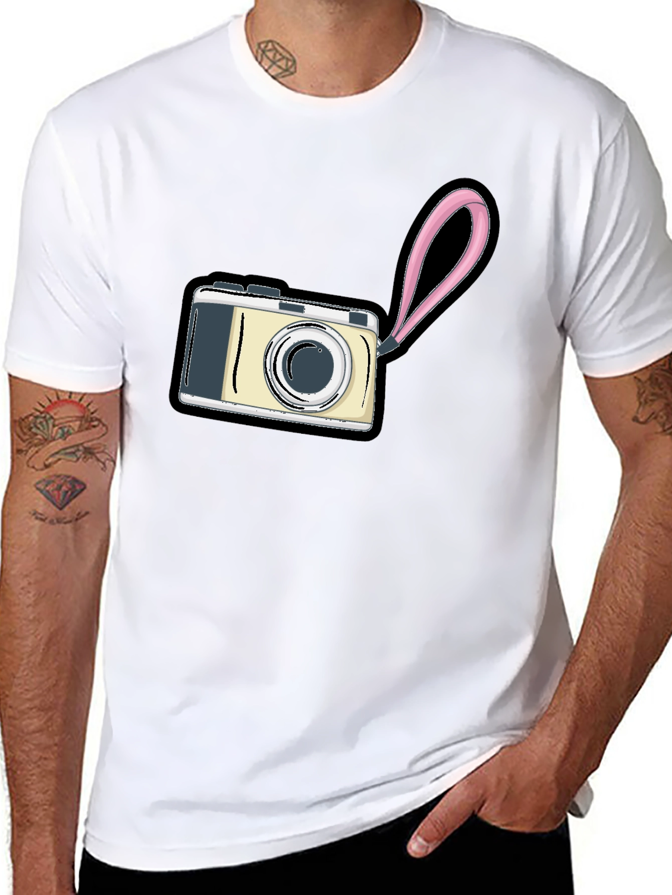Camera Graphic Black T-Shirt